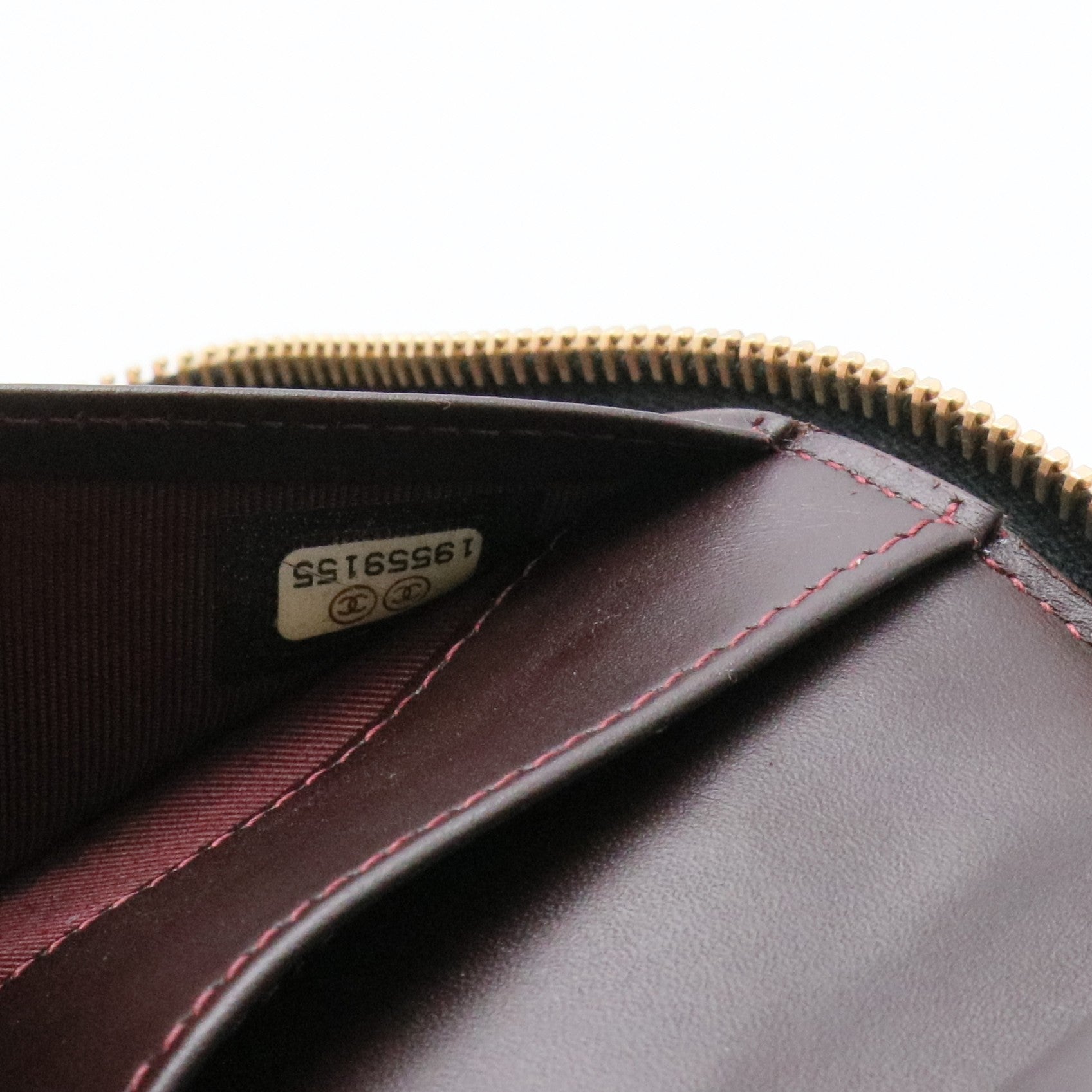 Caviar Quilted Large Zip Around Organizer Wallet Black