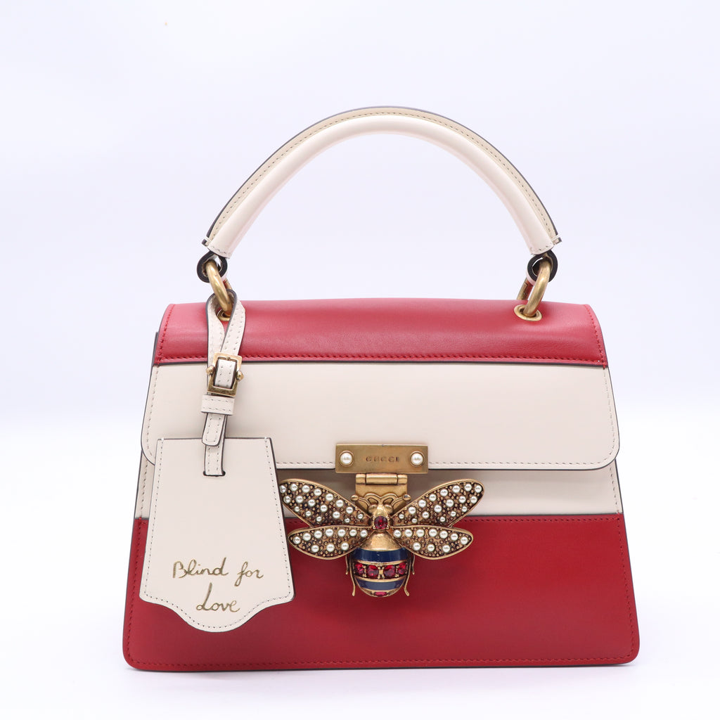 Gucci Queen Margaret Top Handle Bag Colorblock Leather twins B20574