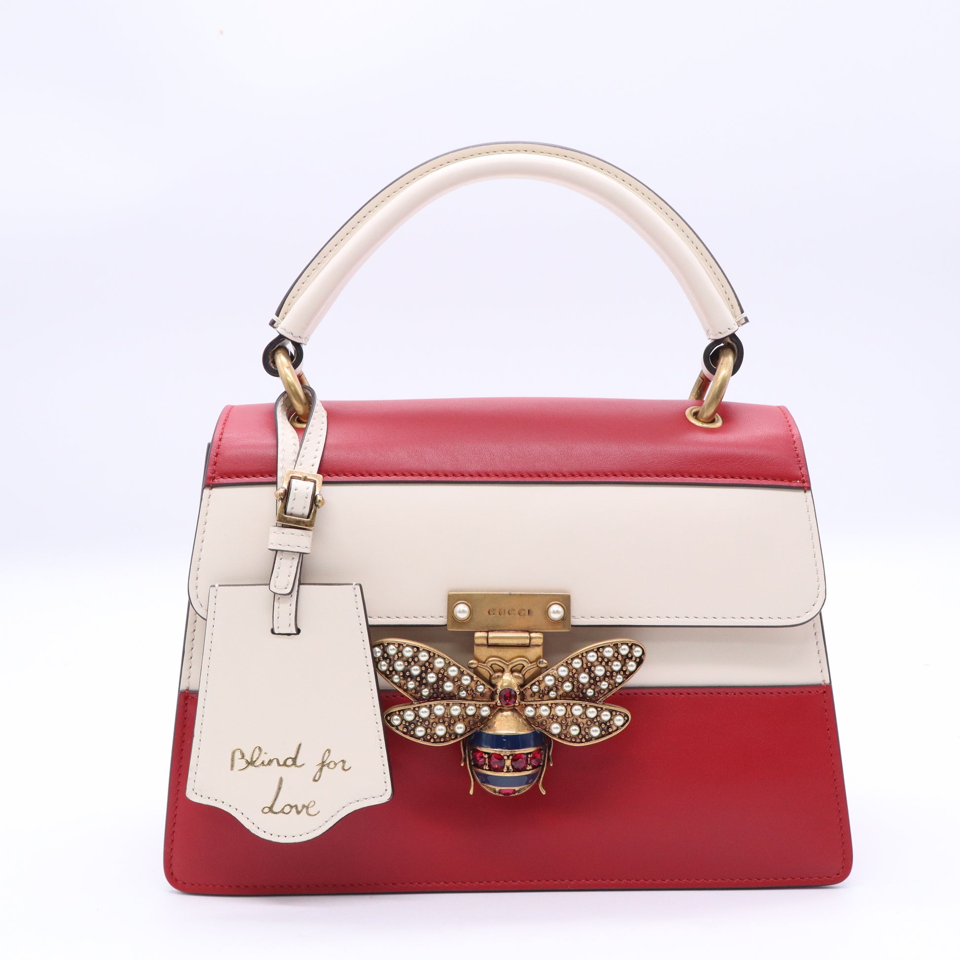 Gucci Queen Margaret Top Handle Bag Colorblock Leather twins B20574