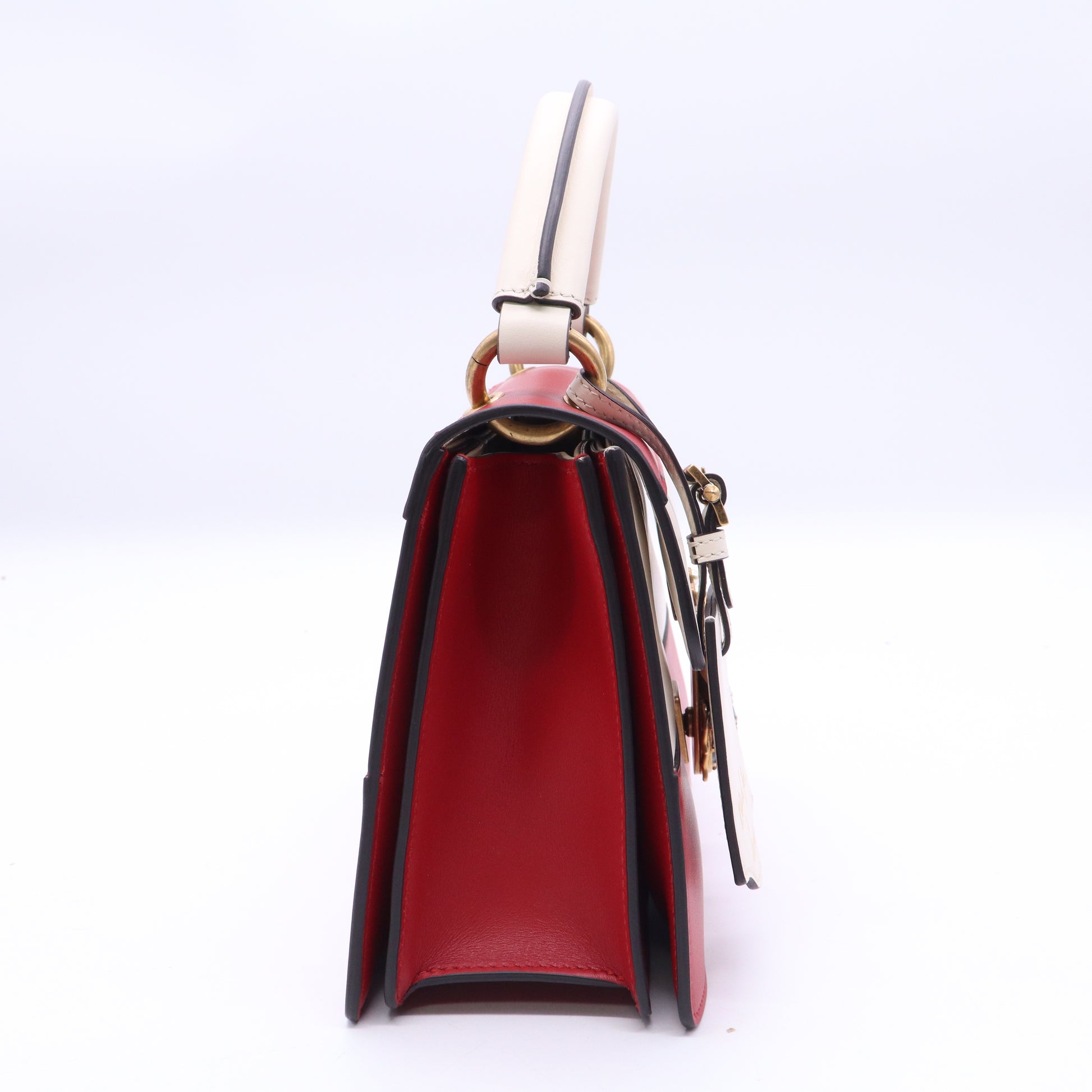 Gucci Queen Margaret Top Handle Bag Colorblock Leather twins B20574
