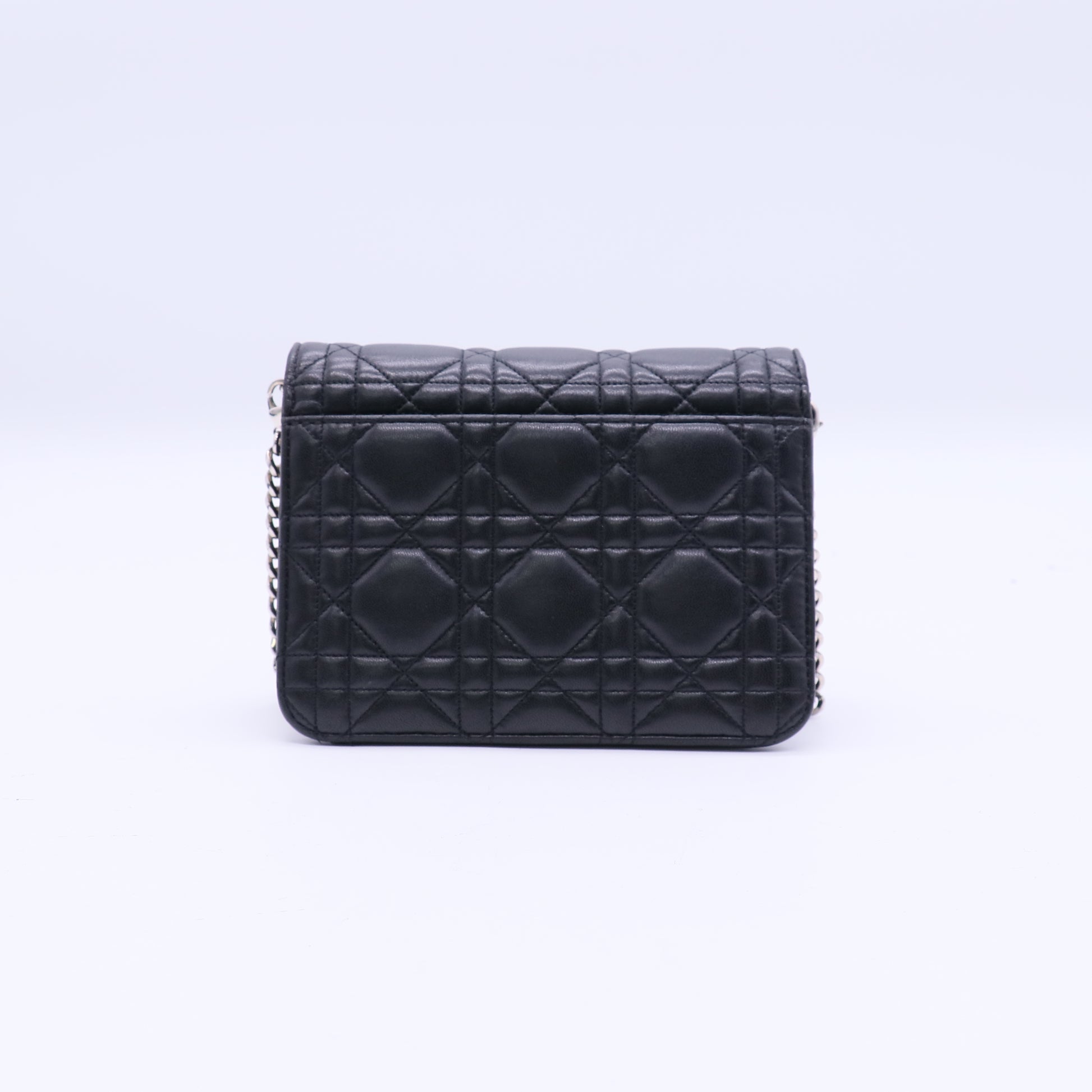 Miss Dior Long Chain Handbag Cannage Quilt Lambskin Mini Twins B21317