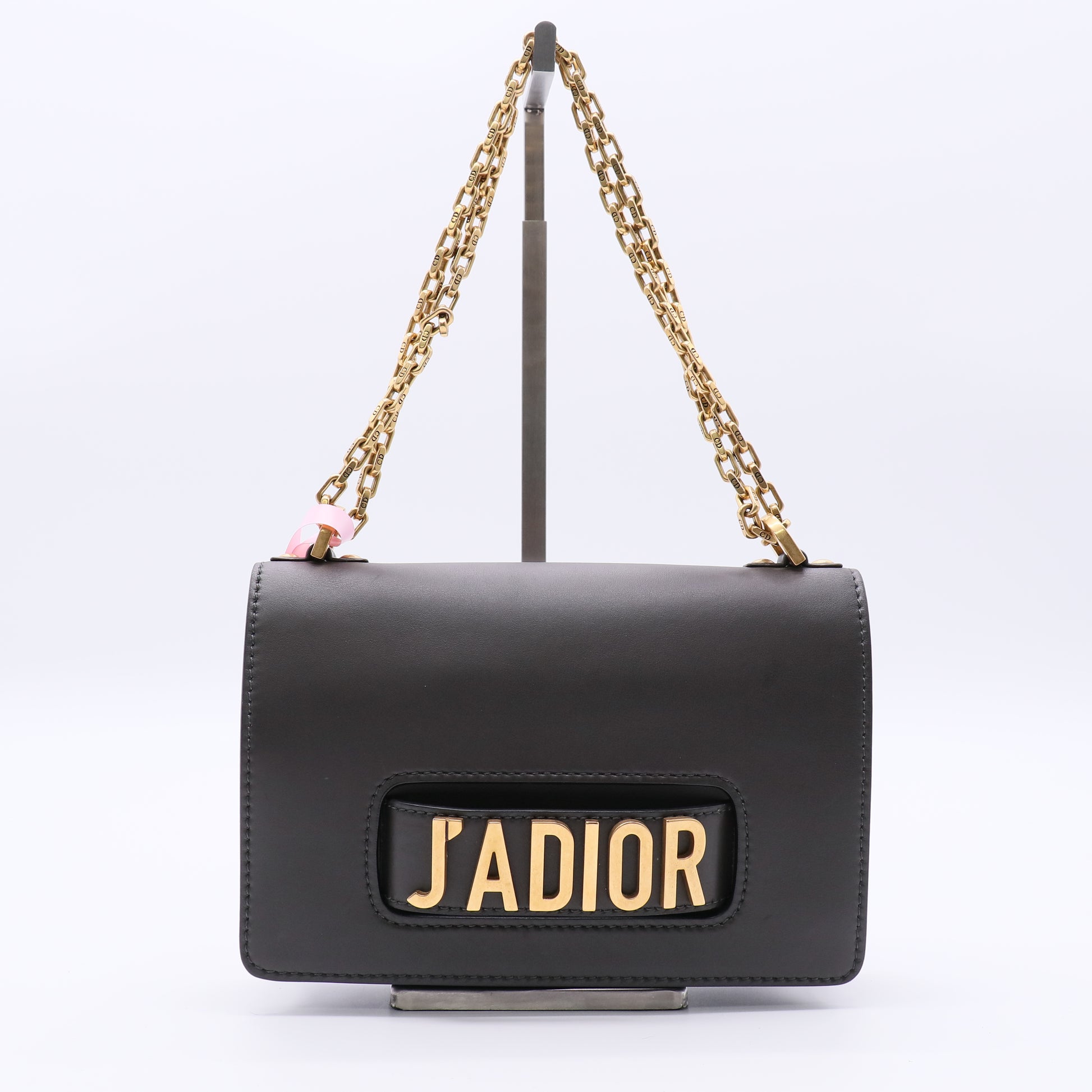 J'Adior Flap Bag Leather Medium Twins