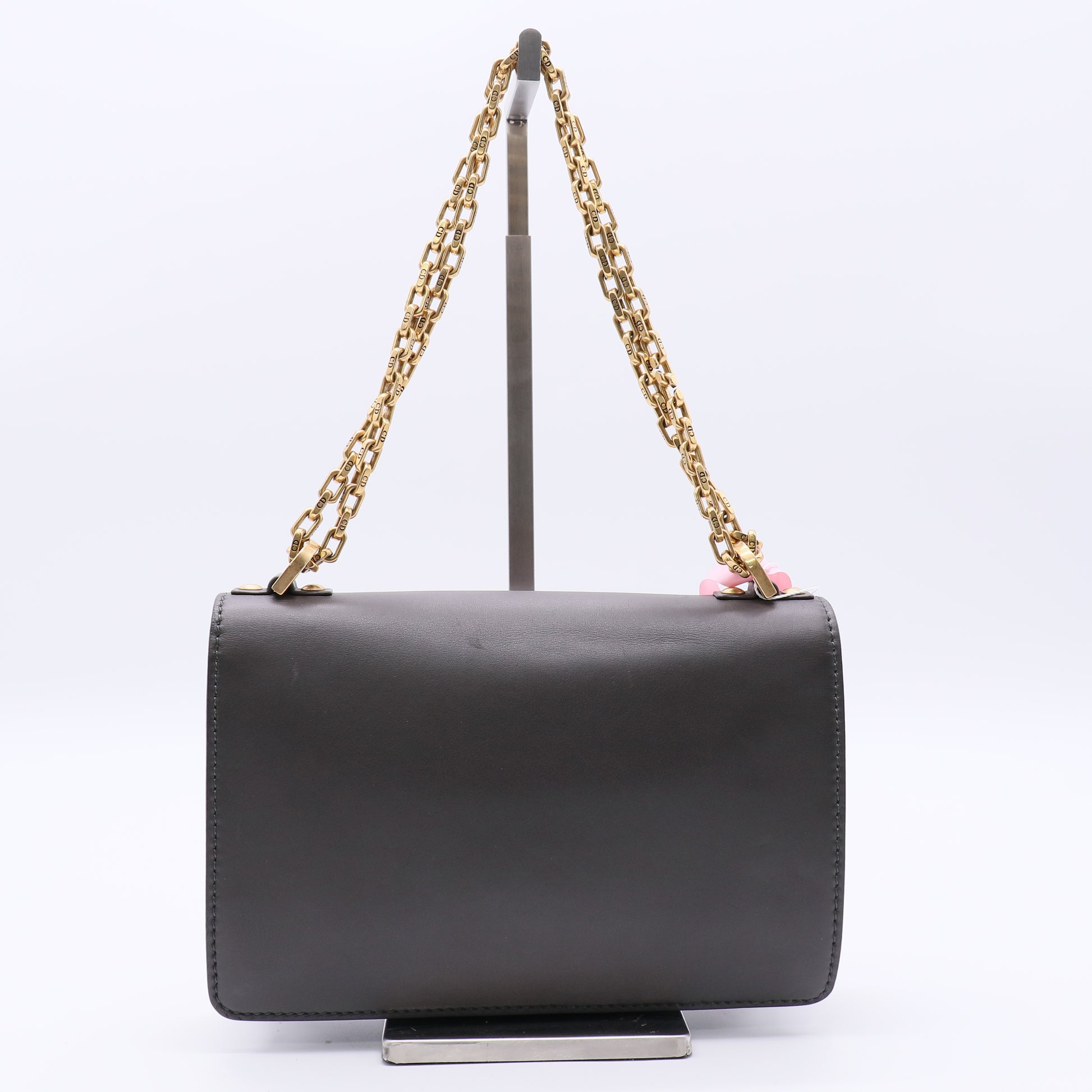 J'Adior Flap Bag Leather Medium Twins