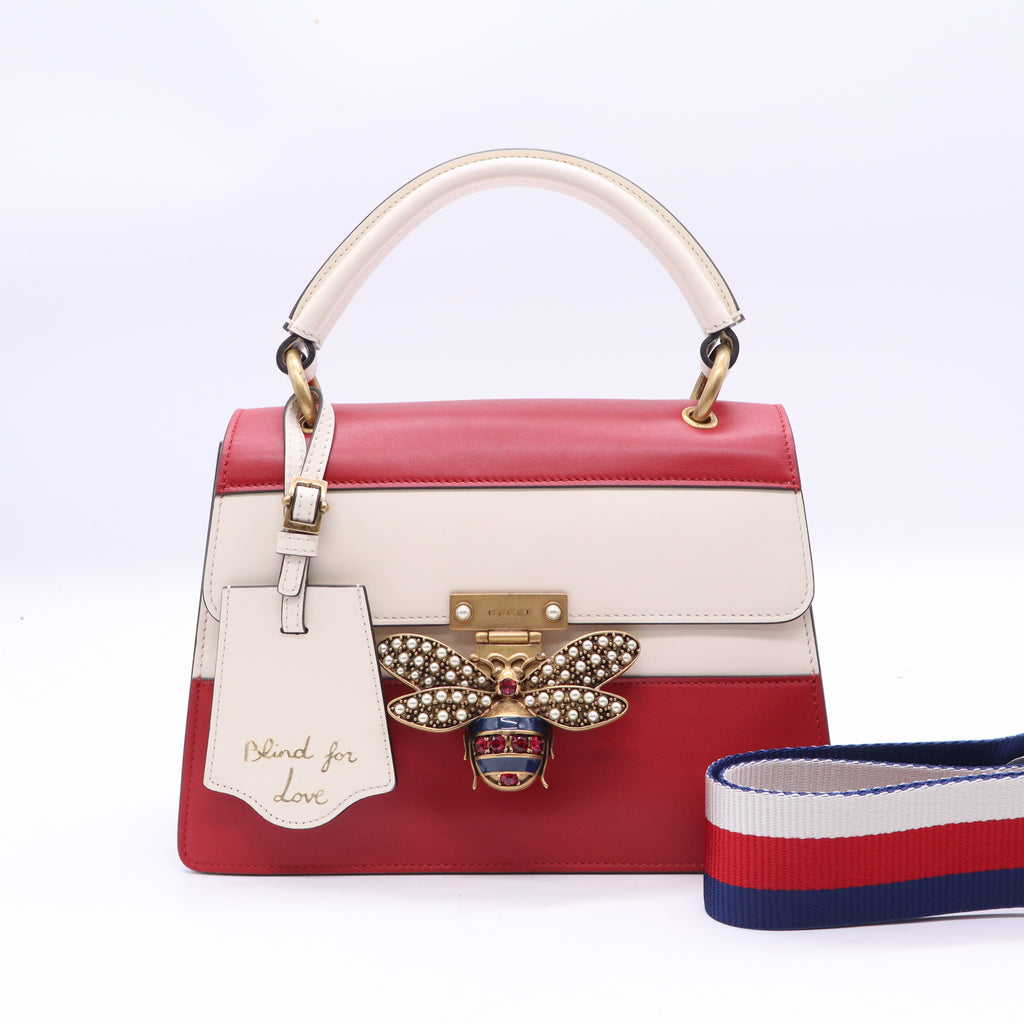 Gucci Queen Margaret Top Handle Bag Colorblock Leather twins B20574