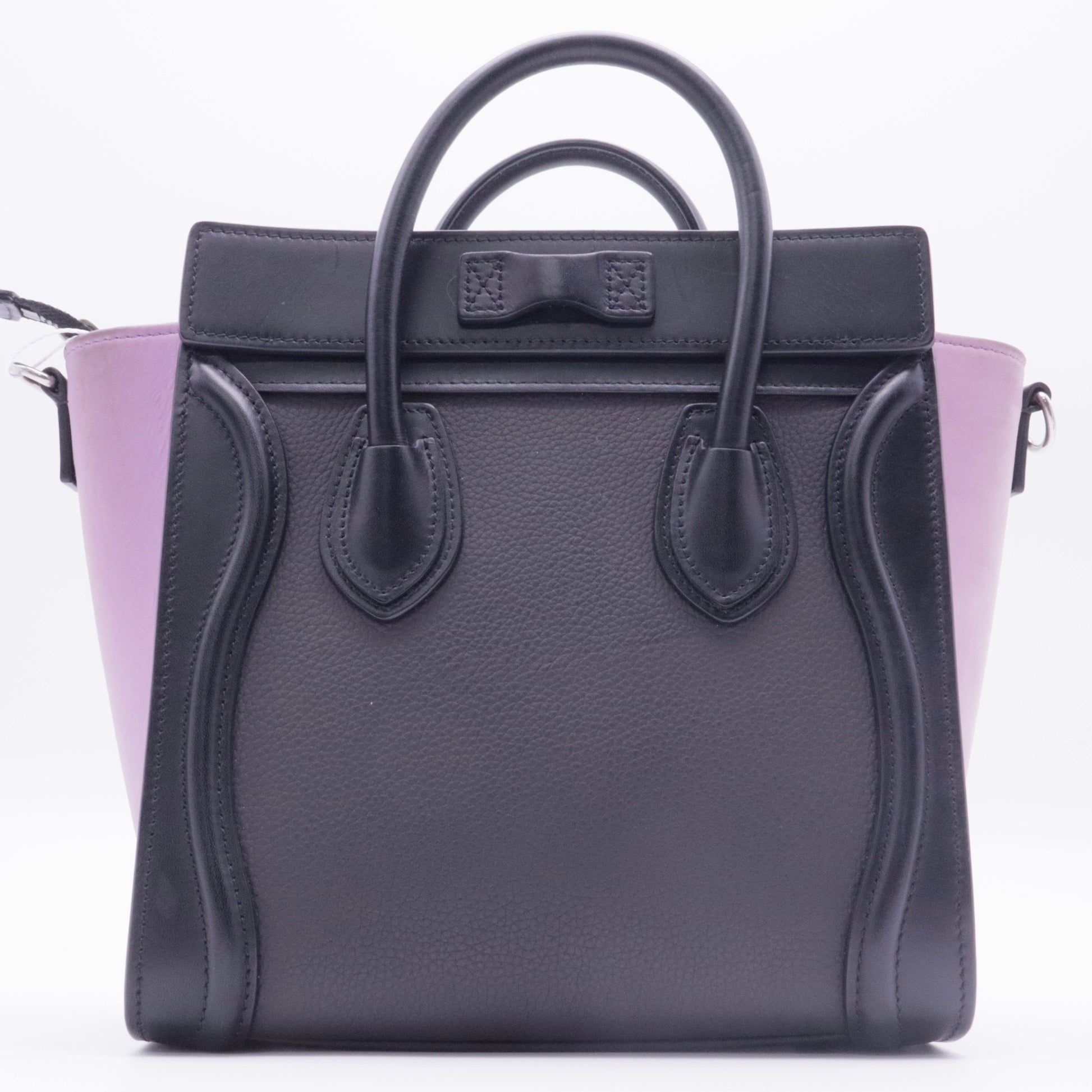 Smooth Drummed Calfskin Tri-color Nano Luggage twins
