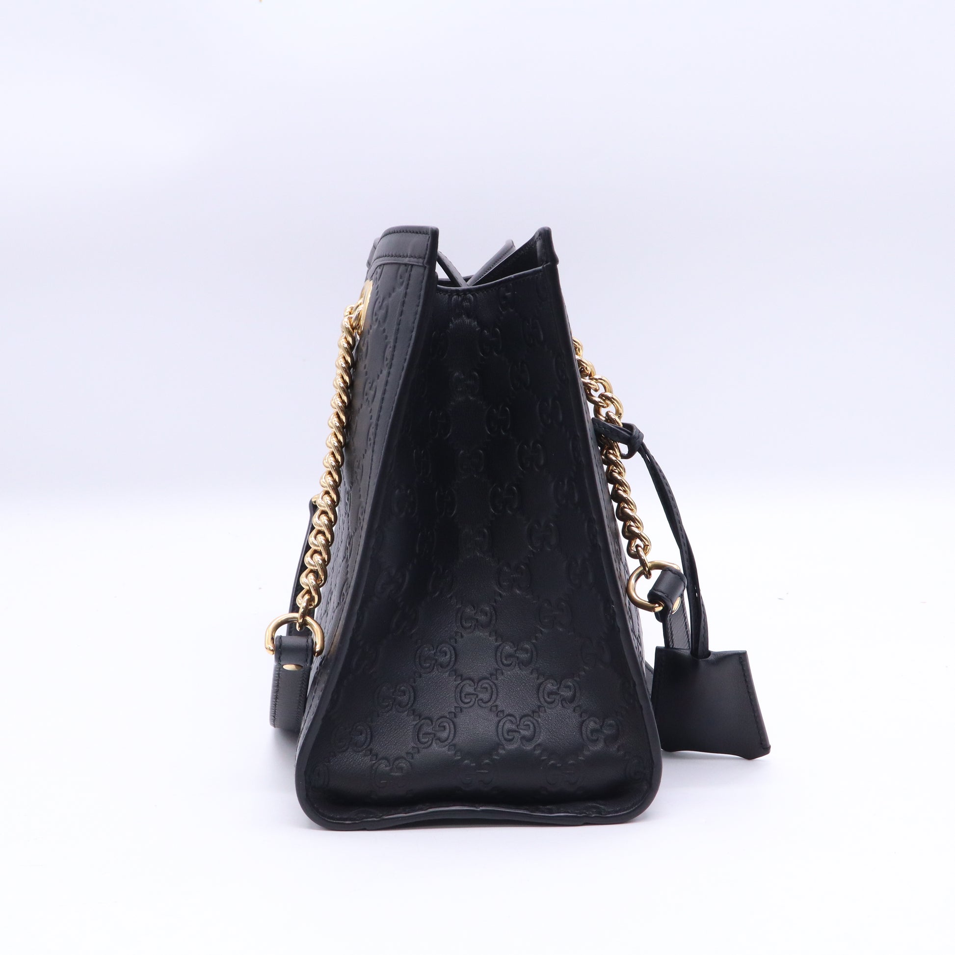 Padlock Chain Tote Guccissima Leather Medium Twins B21350
