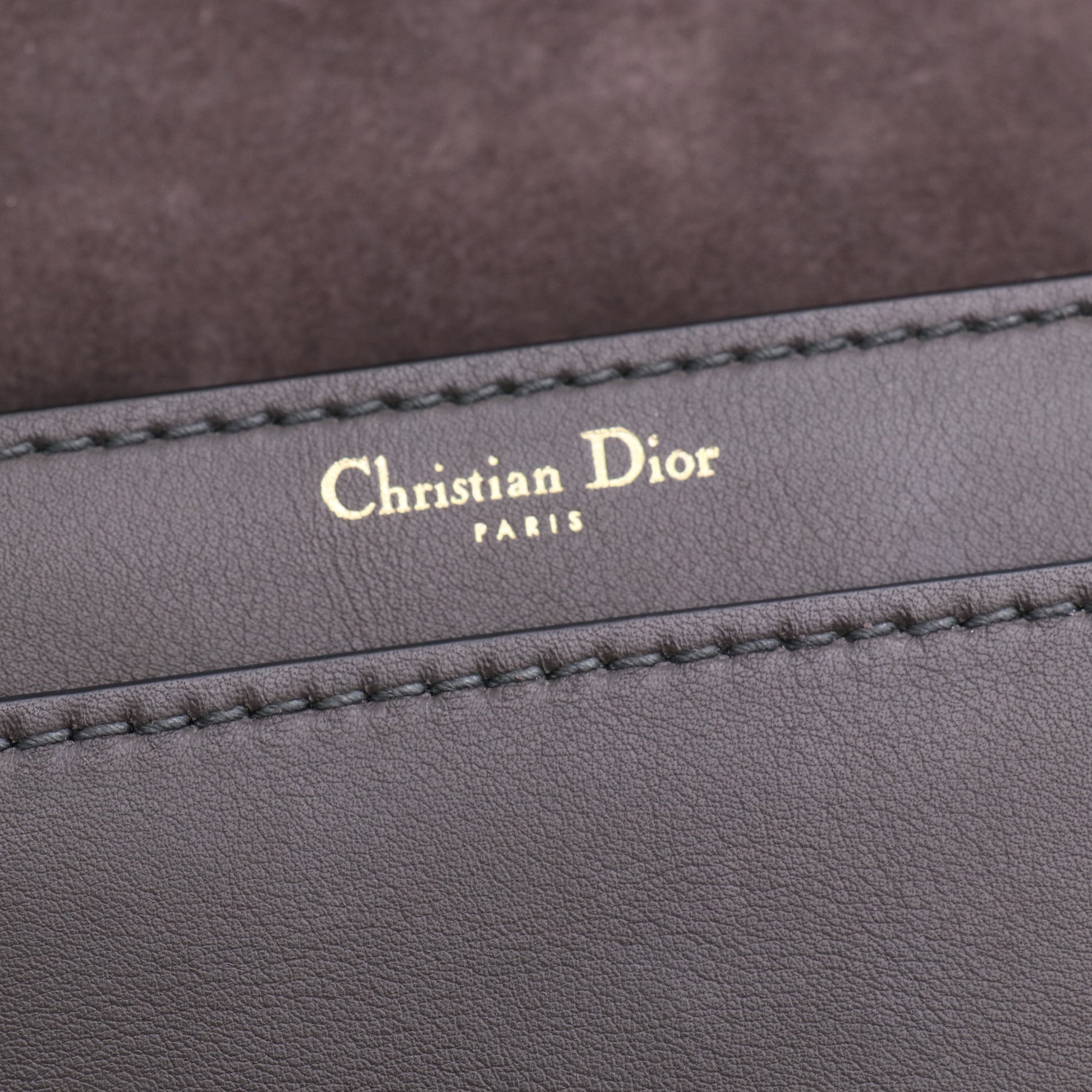 J'Adior Flap Bag Leather Medium Twins