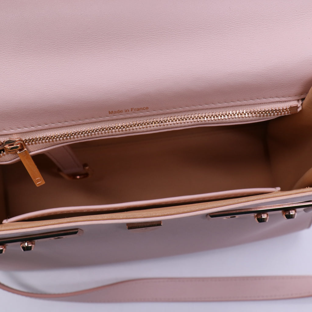 Delvaux Nude Tempête MM Crossbody Bag Twins B21272