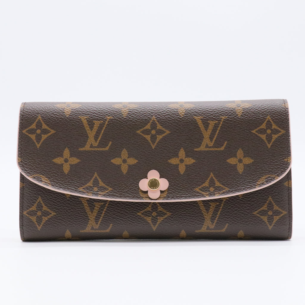 Monogram Canvas Emilie Bloom Flower Wallet