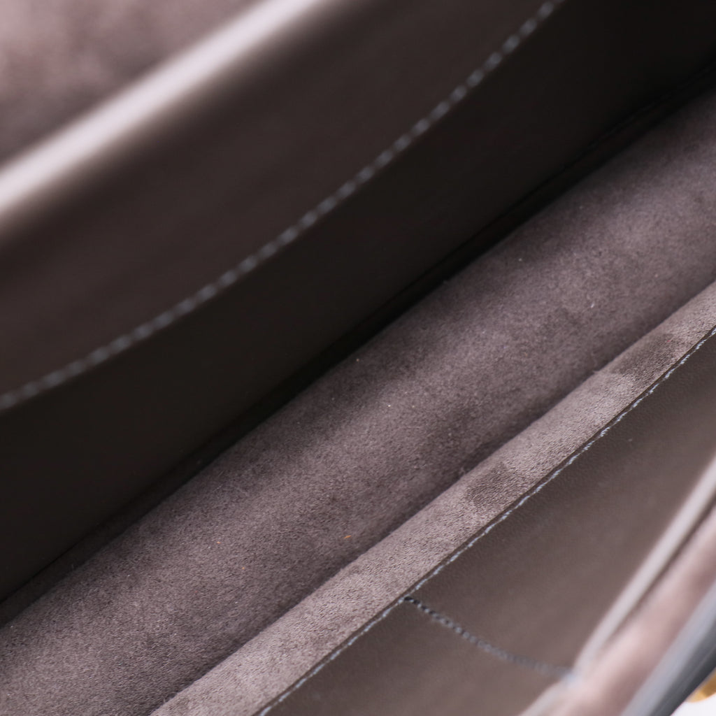 J'Adior Flap Bag Leather Medium Twins