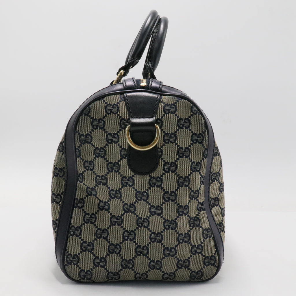 Vintage Web Boston Bag GG Canvas Medium