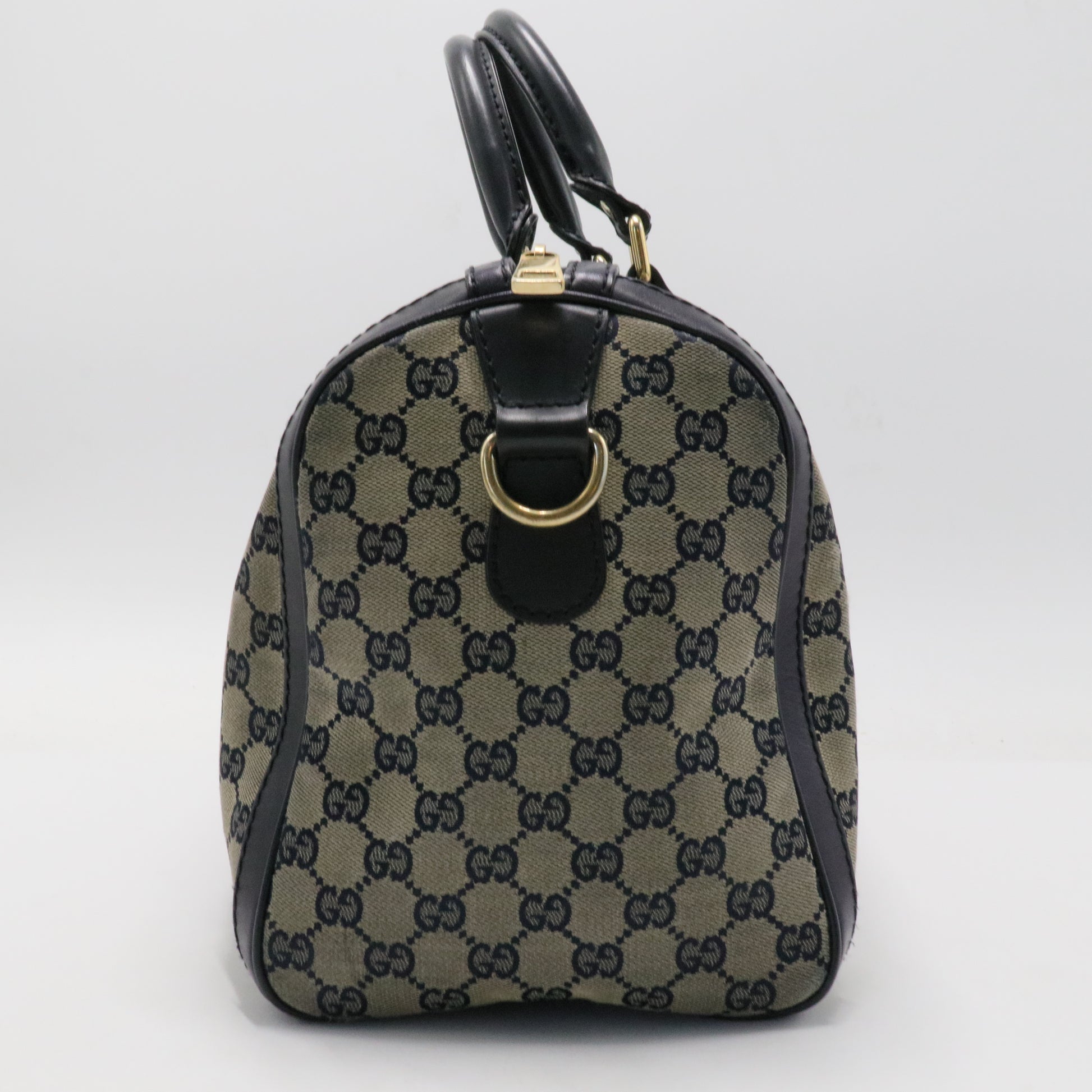 Vintage Web Boston Bag GG Canvas Medium