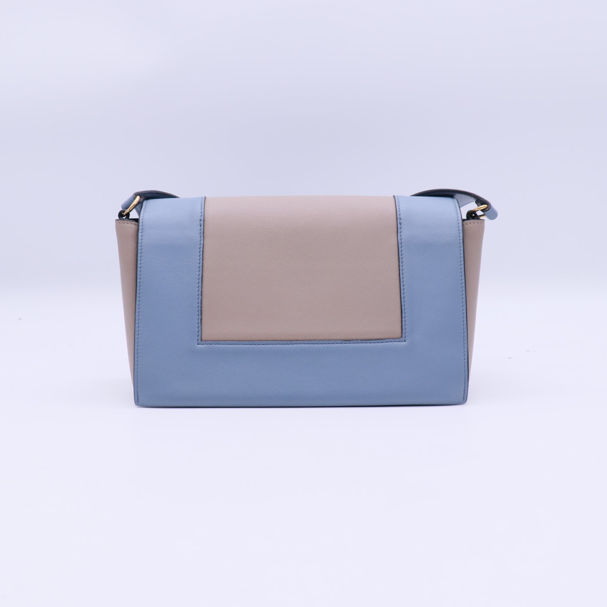 Celine Frame Shoulder Bag beige mix gray blue B21521