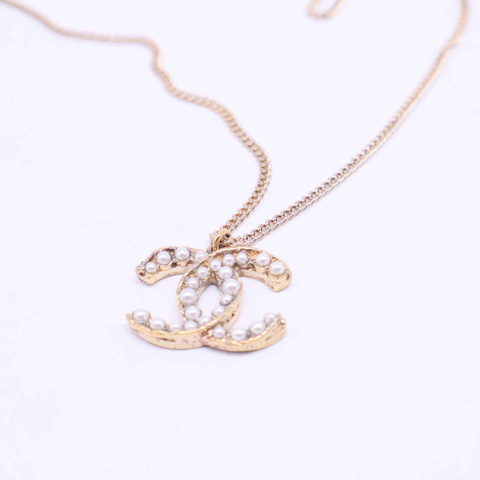 Long Necklace Faux CC  W20542