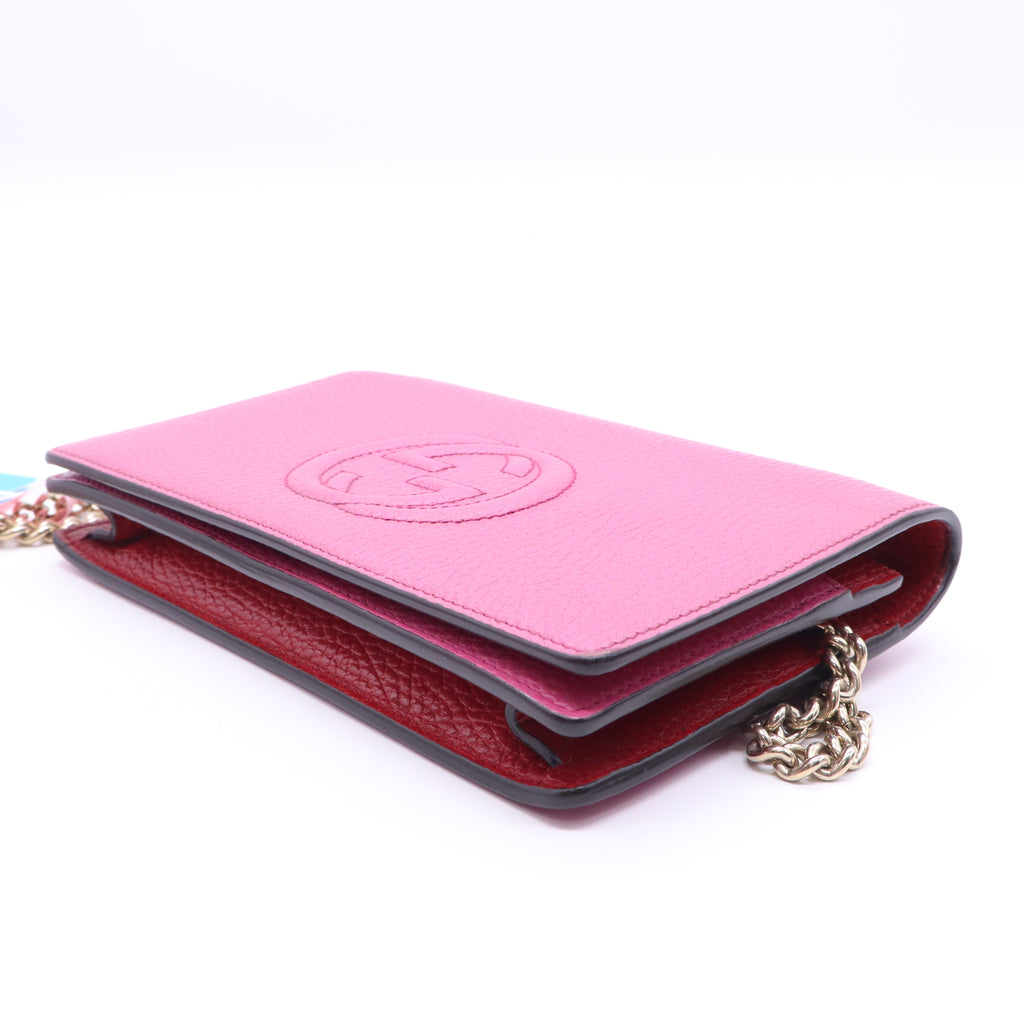 Soho Wallet on Chain Leather Twins LDJ3879