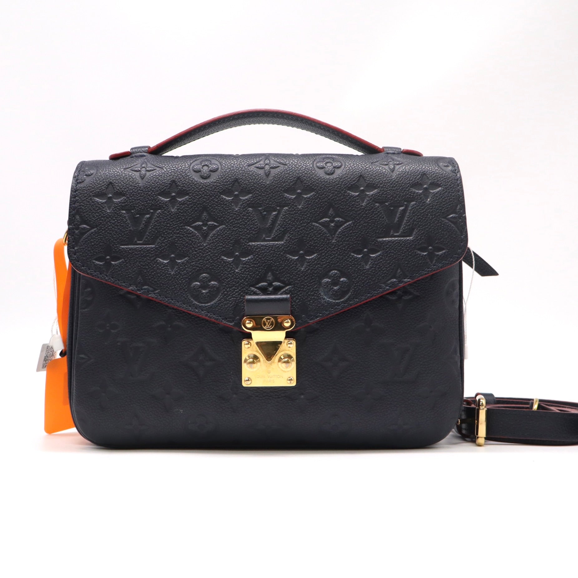 Louis Vuitton Pochette Métis Empreinte Navy top Handle Bag LDZ121