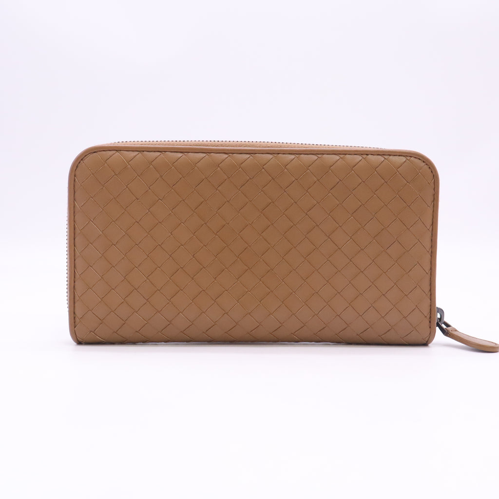 Nappa Intrecciato Zip Around Wallet W23345