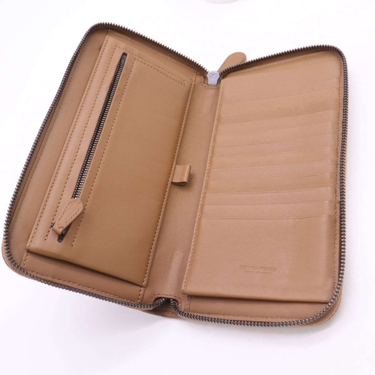 Nappa Intrecciato Zip Around Wallet W23345