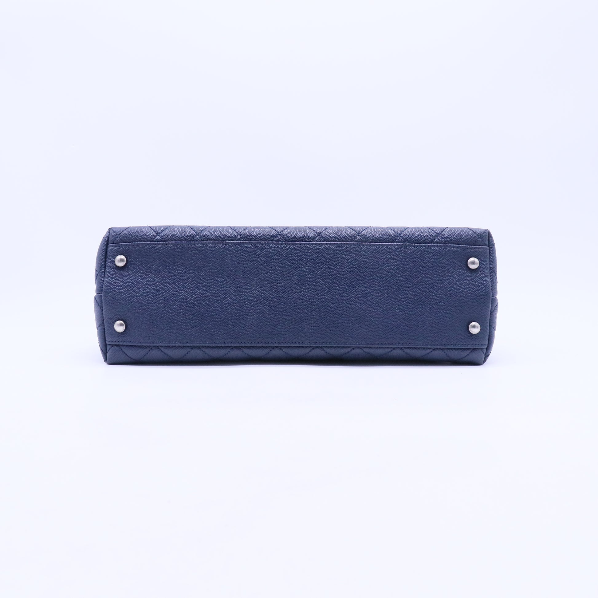 Coco Top Handle Bag Quilted Caviar Medium B21461