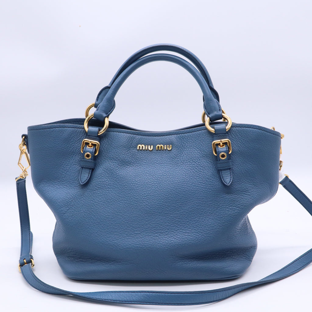Madras Convertible Tote Leather Medium B21550