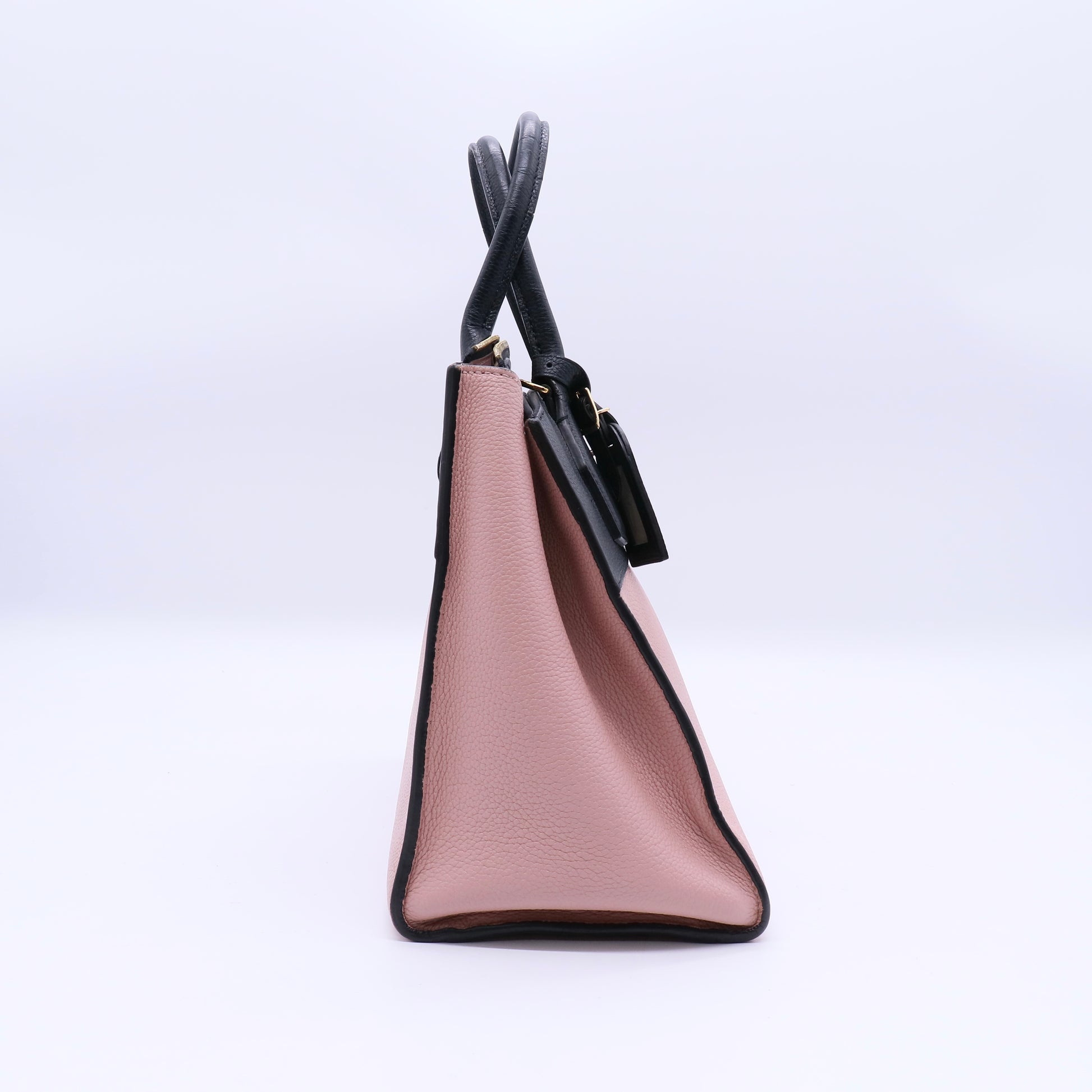 Louis Vuitton Pink/Black Pebbled Leather City Steamer MM Bag Twins LDJ3289