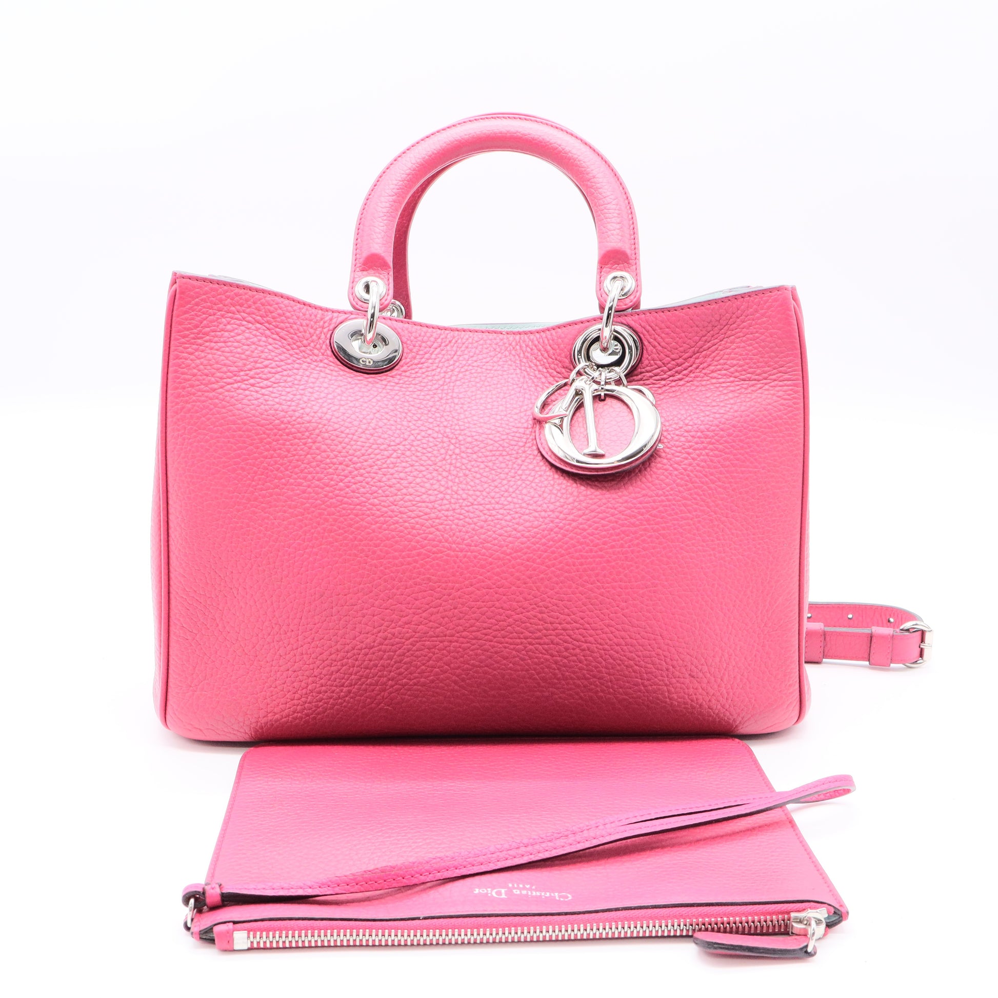 Diorissimo Tote Pebbled Leather Medium twins