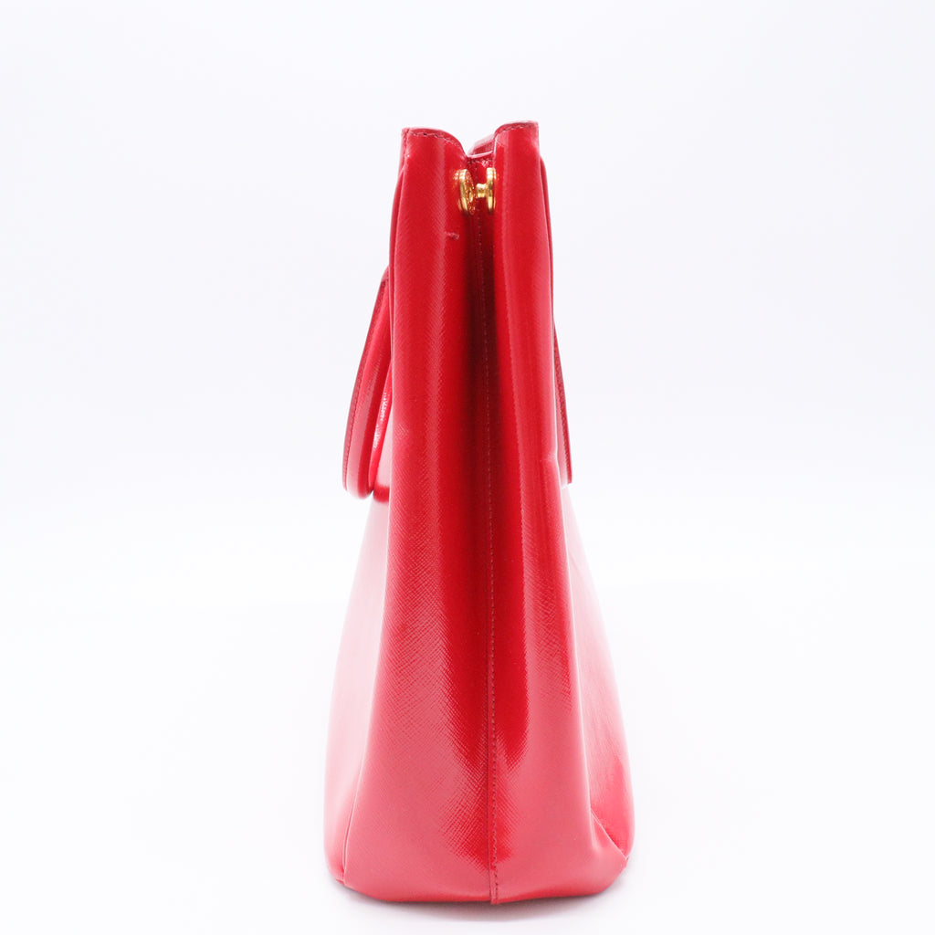 Large Saffiano Vernice Galleria satchel