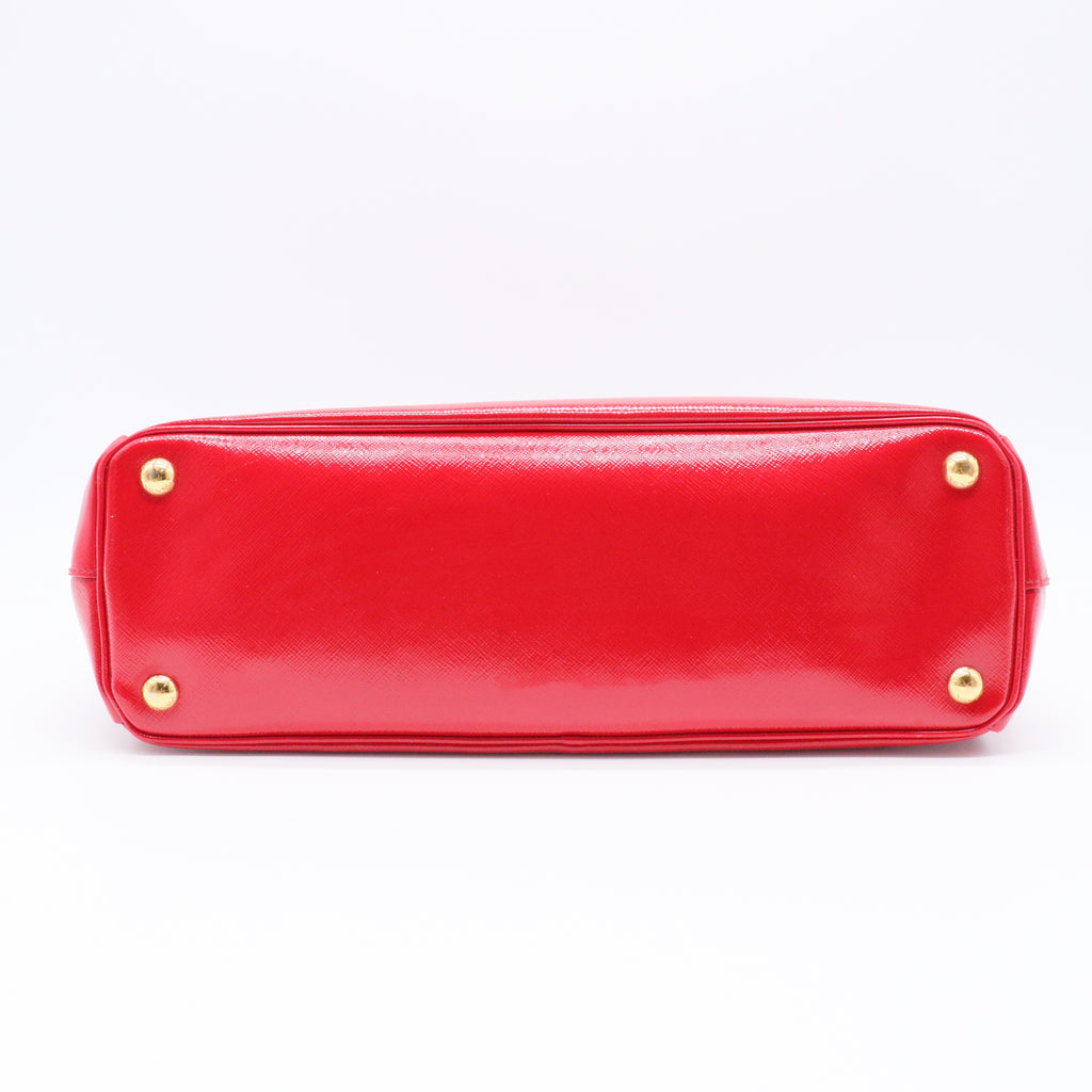 Large Saffiano Vernice Galleria satchel