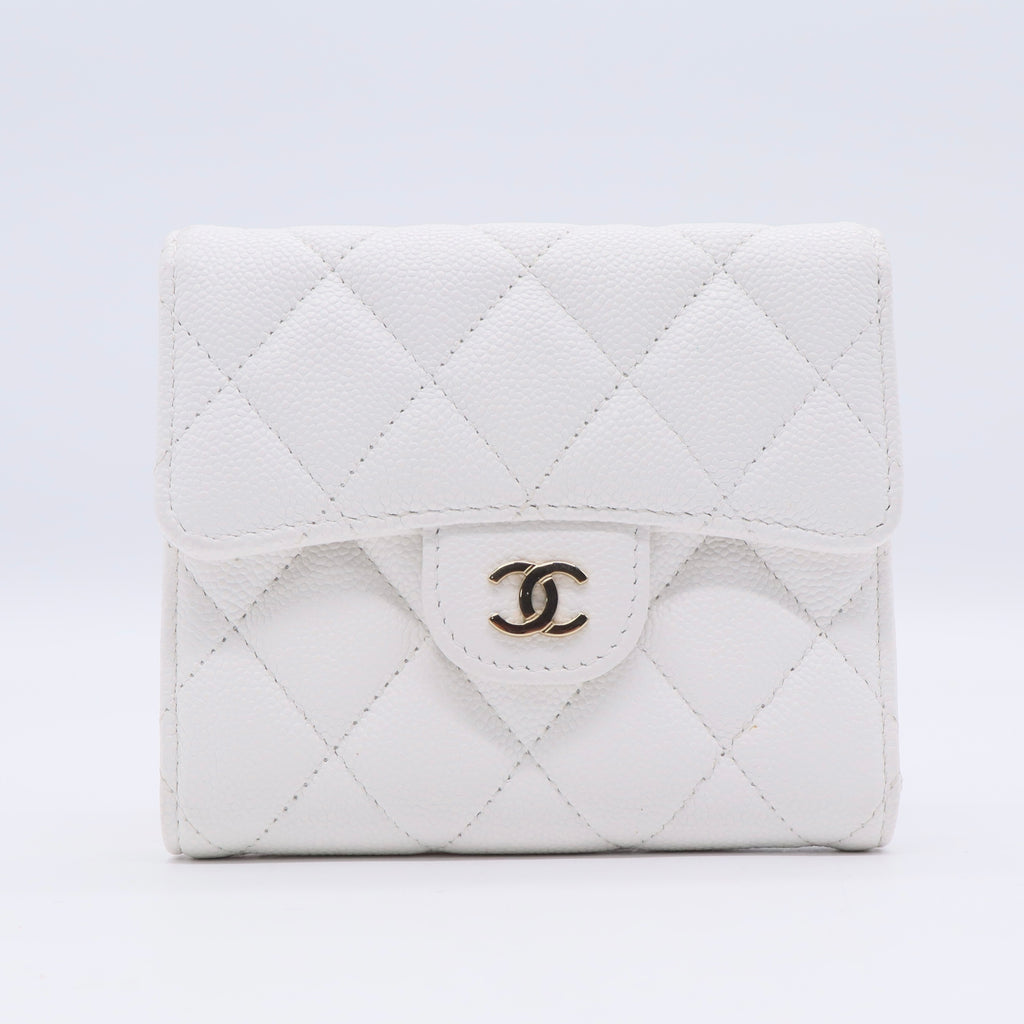 Matelasse Caviar Skin Compact Wallet Twins LDJ3314
