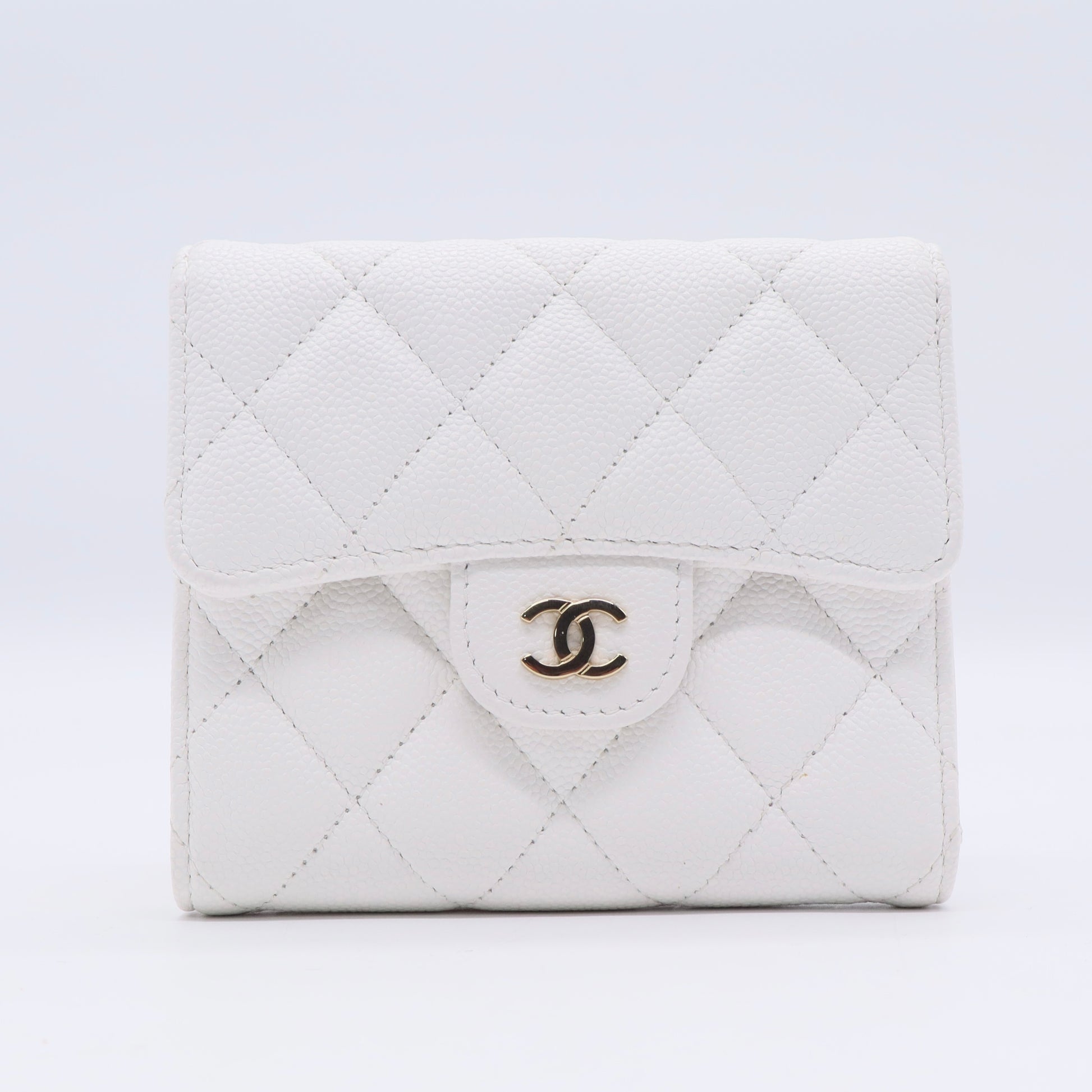 Matelasse Caviar Skin Compact Wallet Twins LDJ3314