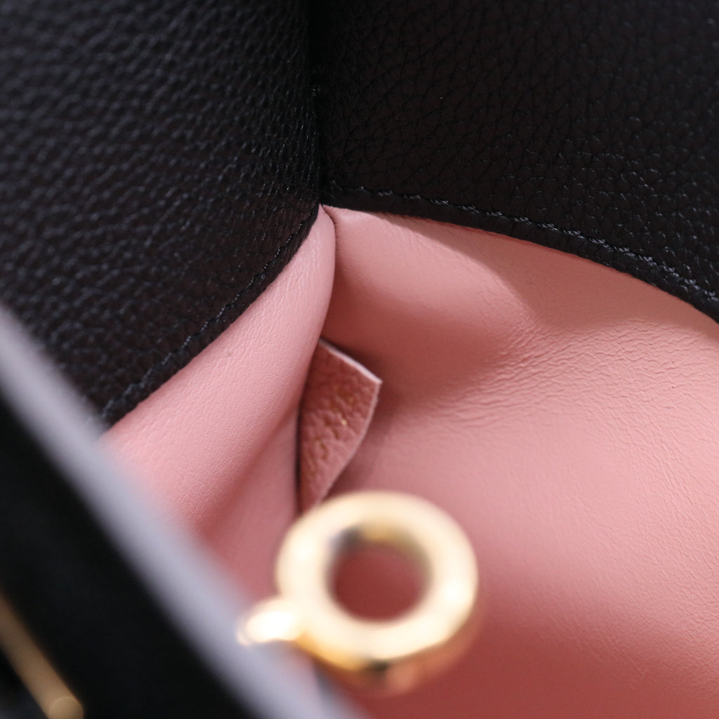 Louis Vuitton Pink/Black Pebbled Leather City Steamer MM Bag Twins LDJ3289