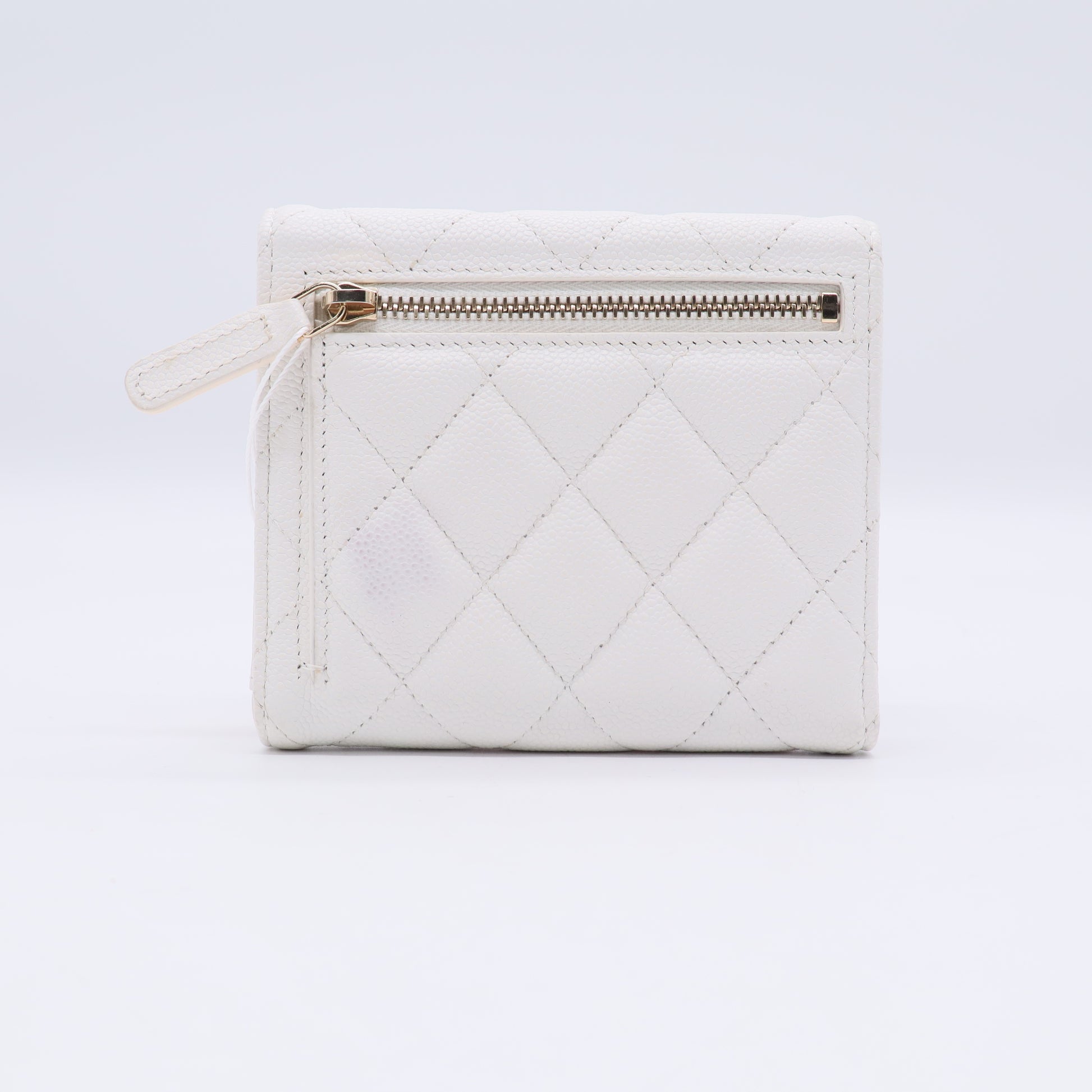 Matelasse Caviar Skin Compact Wallet Twins LDJ3314