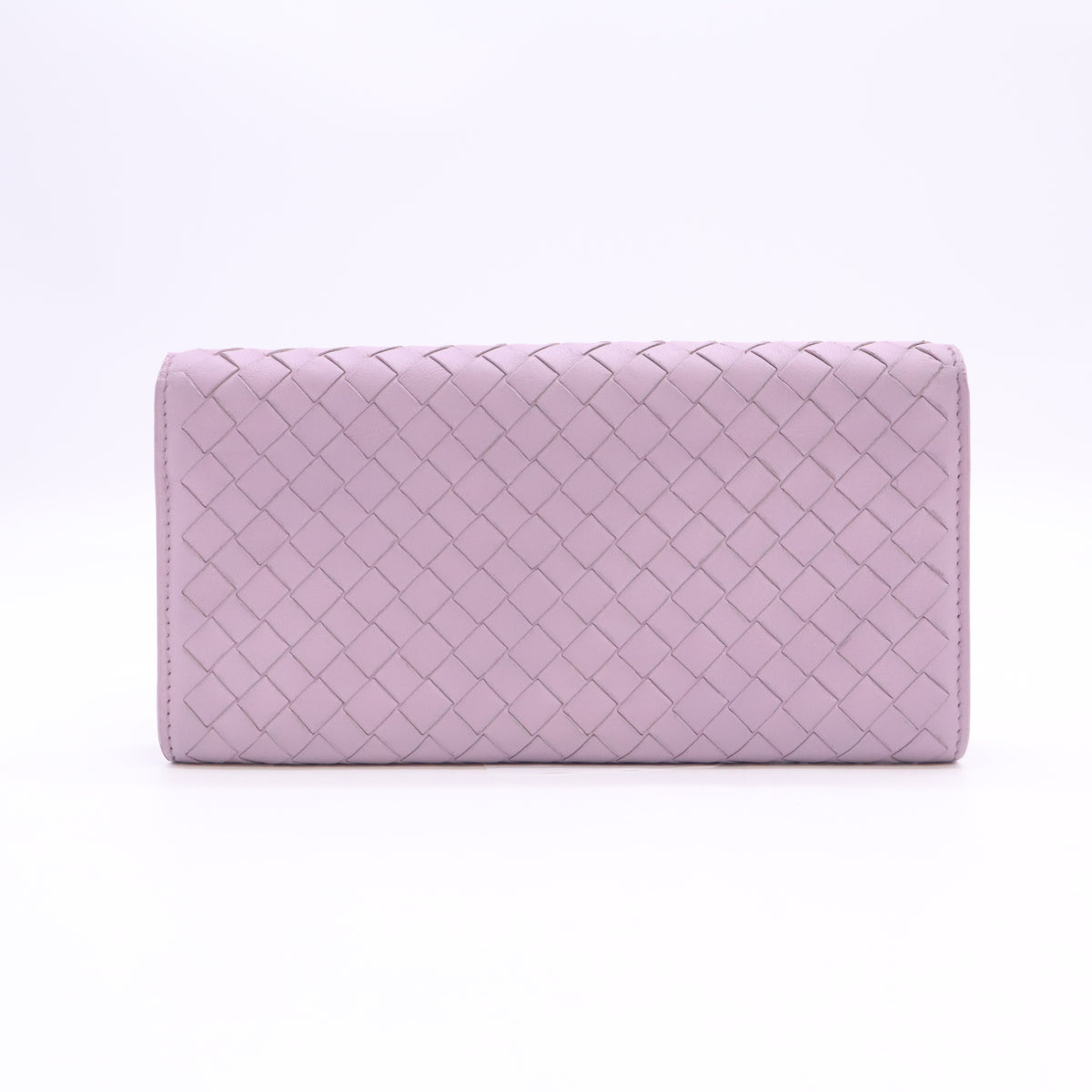 Intrecciato Nappa Continental Flap Wallet with Metal Corner Trim W23334