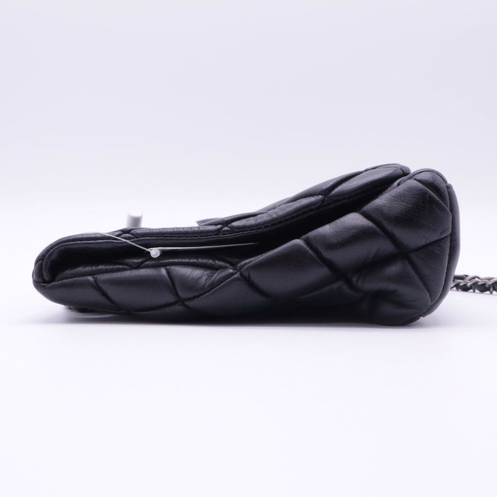 New Bubble Flap Bag Quilted Lambskin Small twins