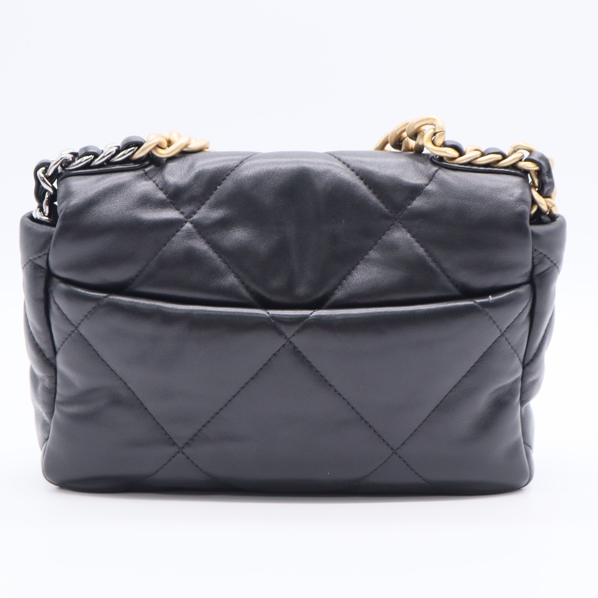 19 Flap Bag Quilted Leather Medium Twins LDJ2505