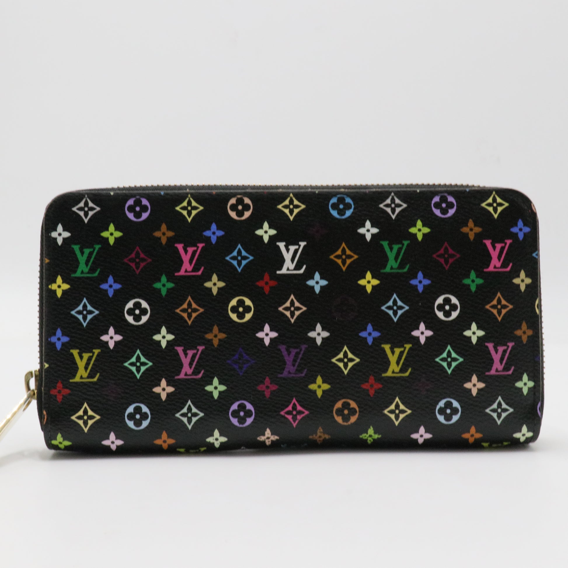 Multicolore Monogram Pattern Coated Canvas Zippy Wallet