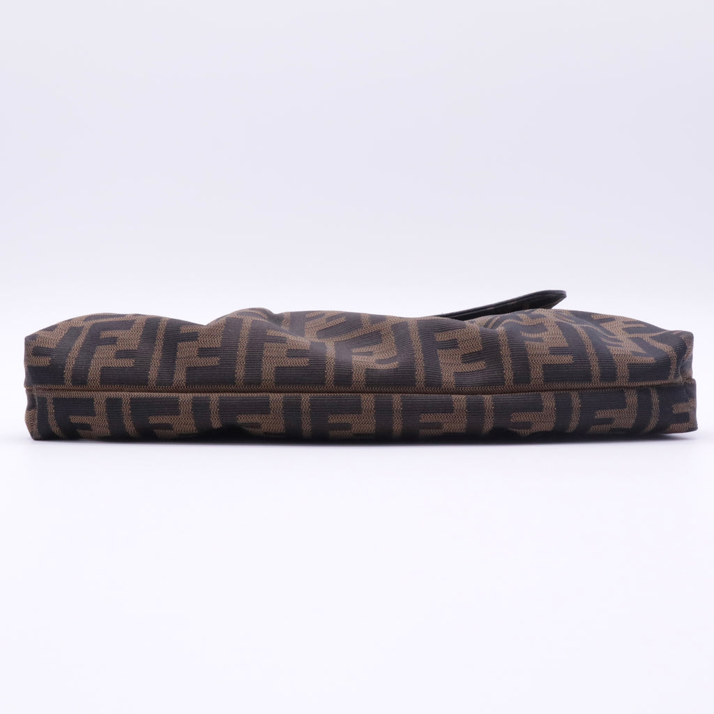 Fendi Tobacco Zucca Canvas and Leather Small Chef Shoulder Bag