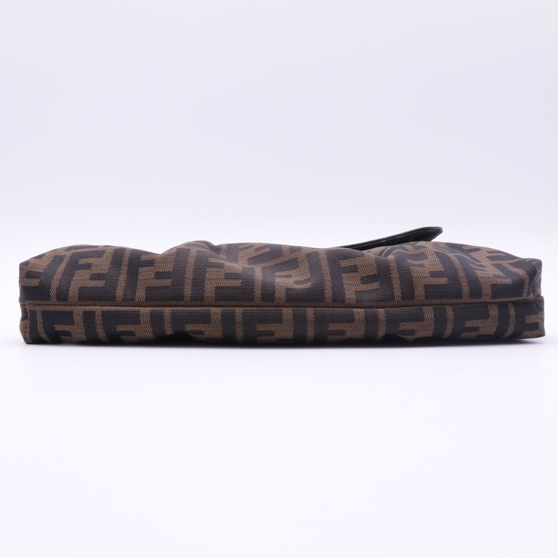 Fendi Tobacco Zucca Canvas and Leather Small Chef Shoulder Bag