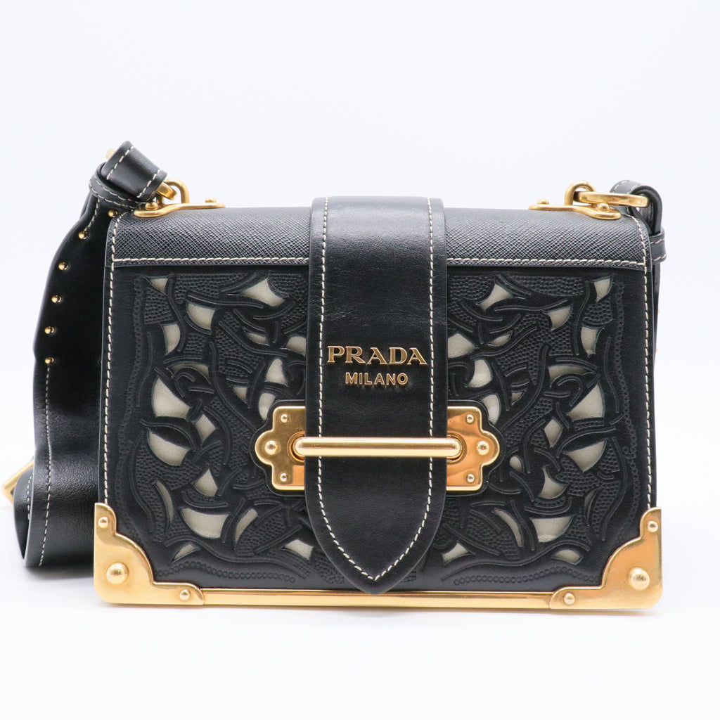 Cahier Crossbody Bag Embellished Leather Small