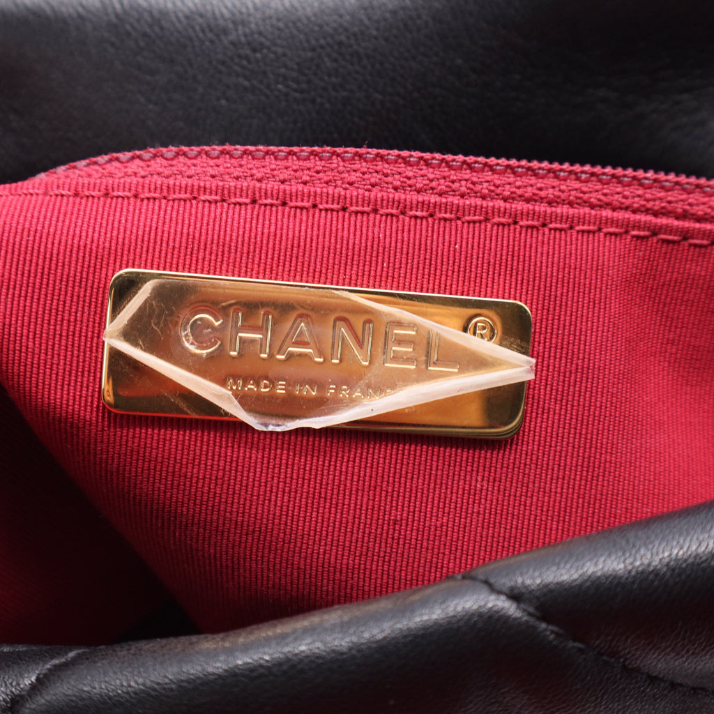 19 Flap Bag Quilted Leather Medium Twins LDJ2505