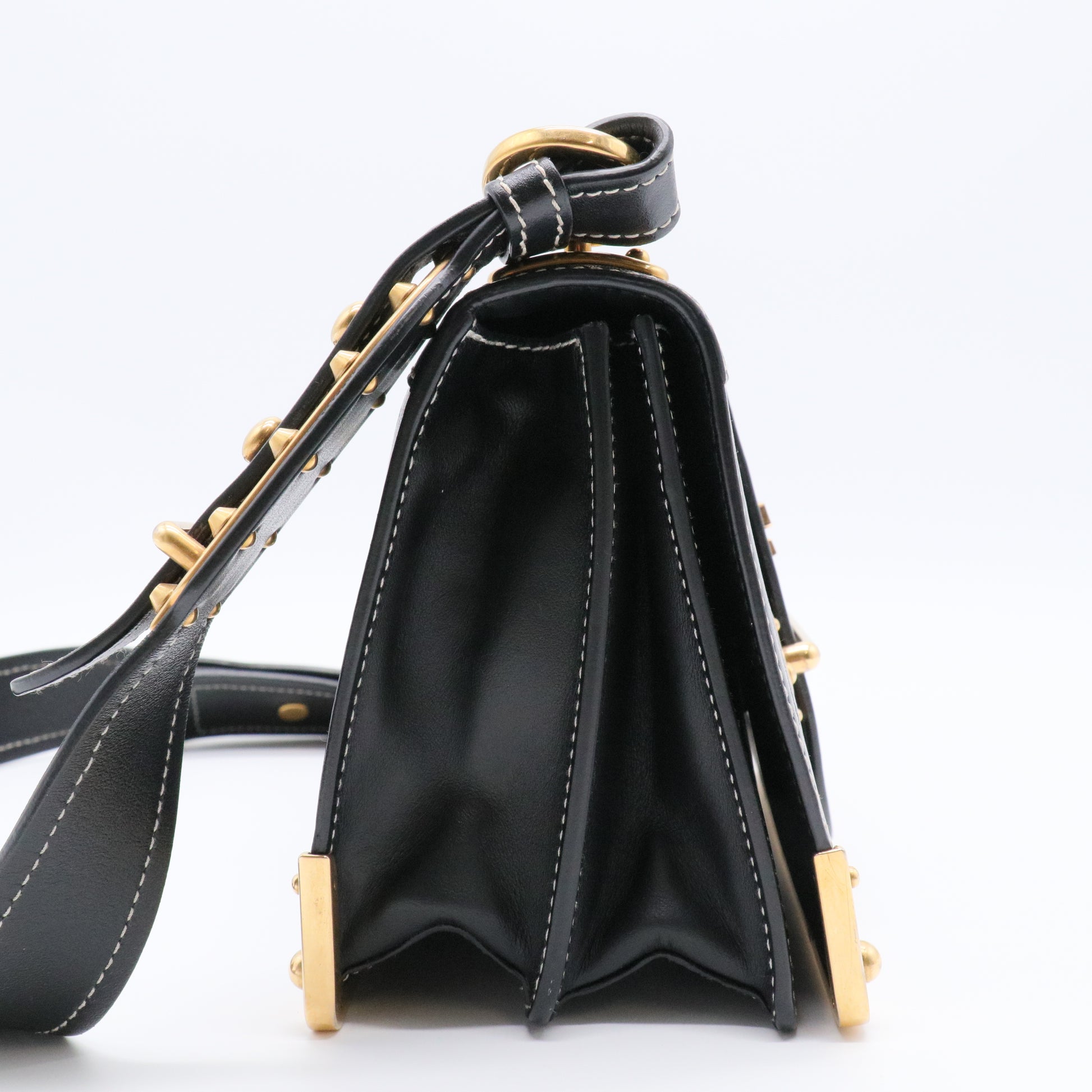 Cahier Crossbody Bag Embellished Leather Small