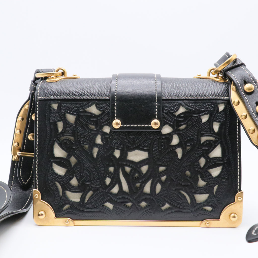 Cahier Crossbody Bag Embellished Leather Small