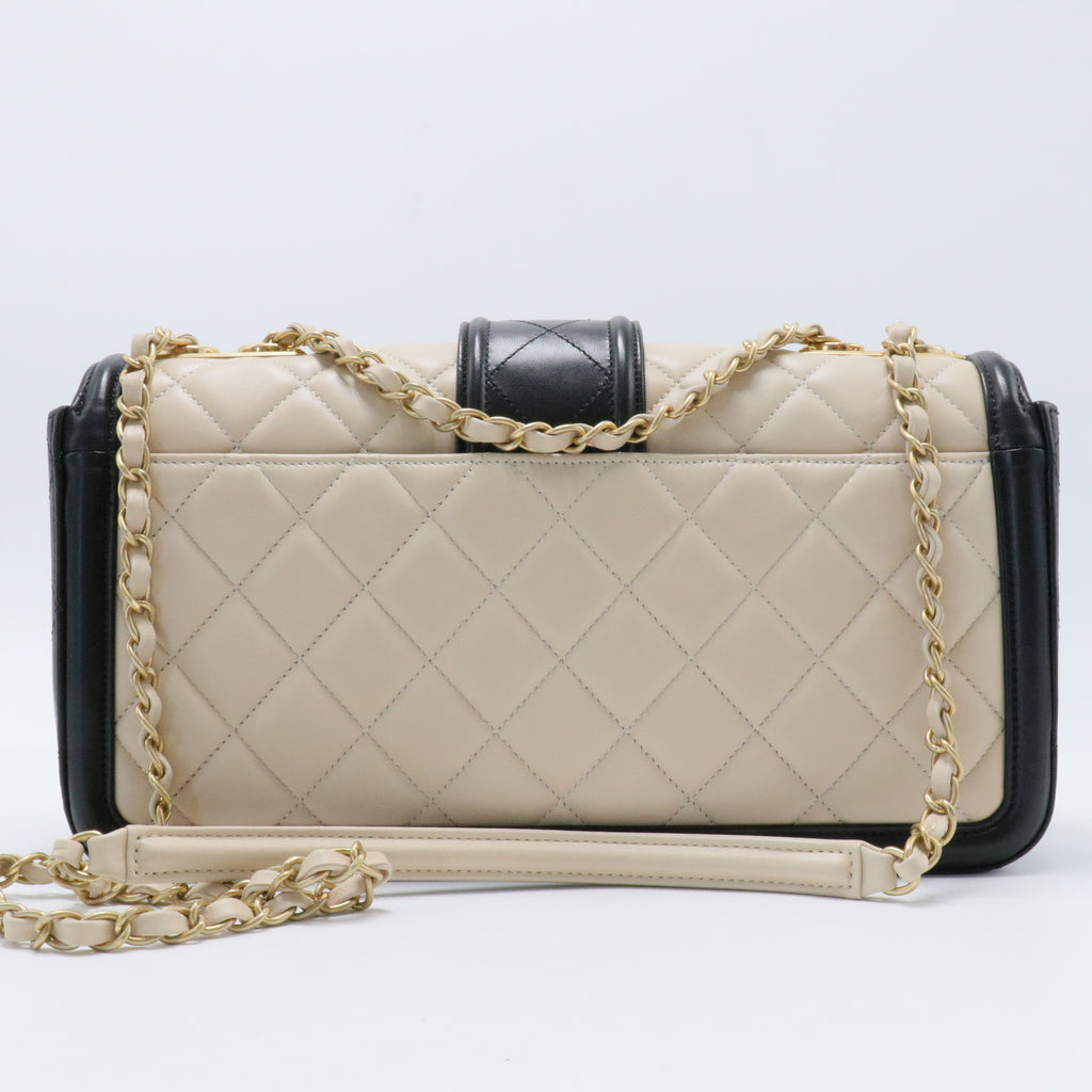 Lambskin Quilted Large Elegant CC Flap