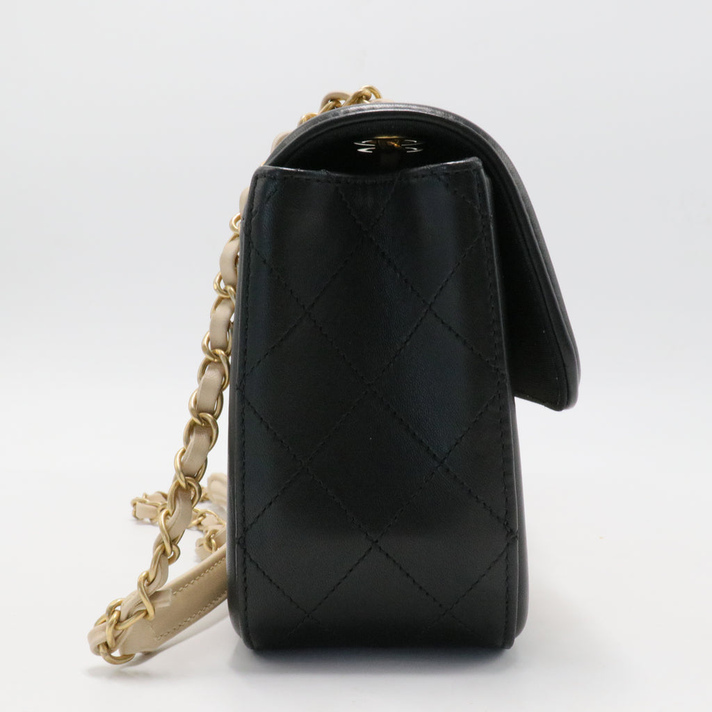 Lambskin Quilted Large Elegant CC Flap