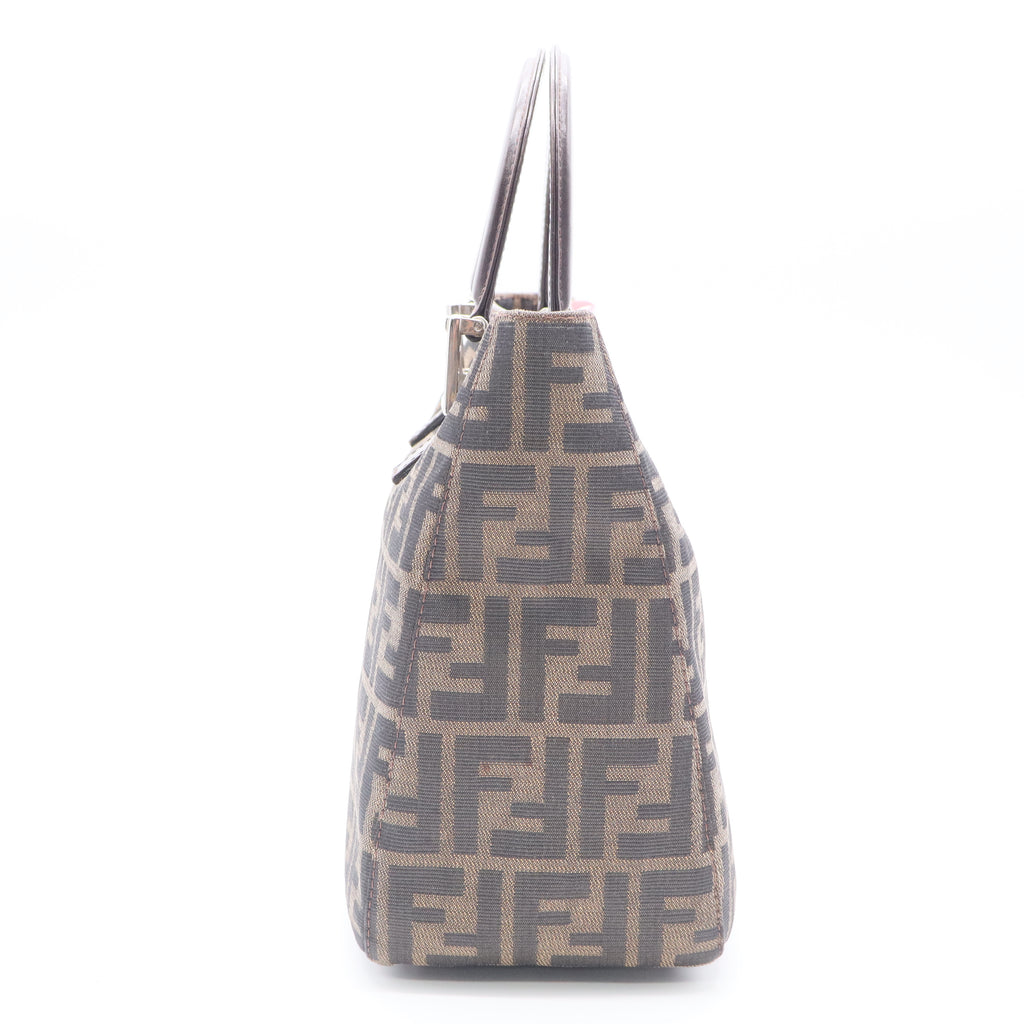 Vintage FF Handle Tote Zucca Canvas Small Twins