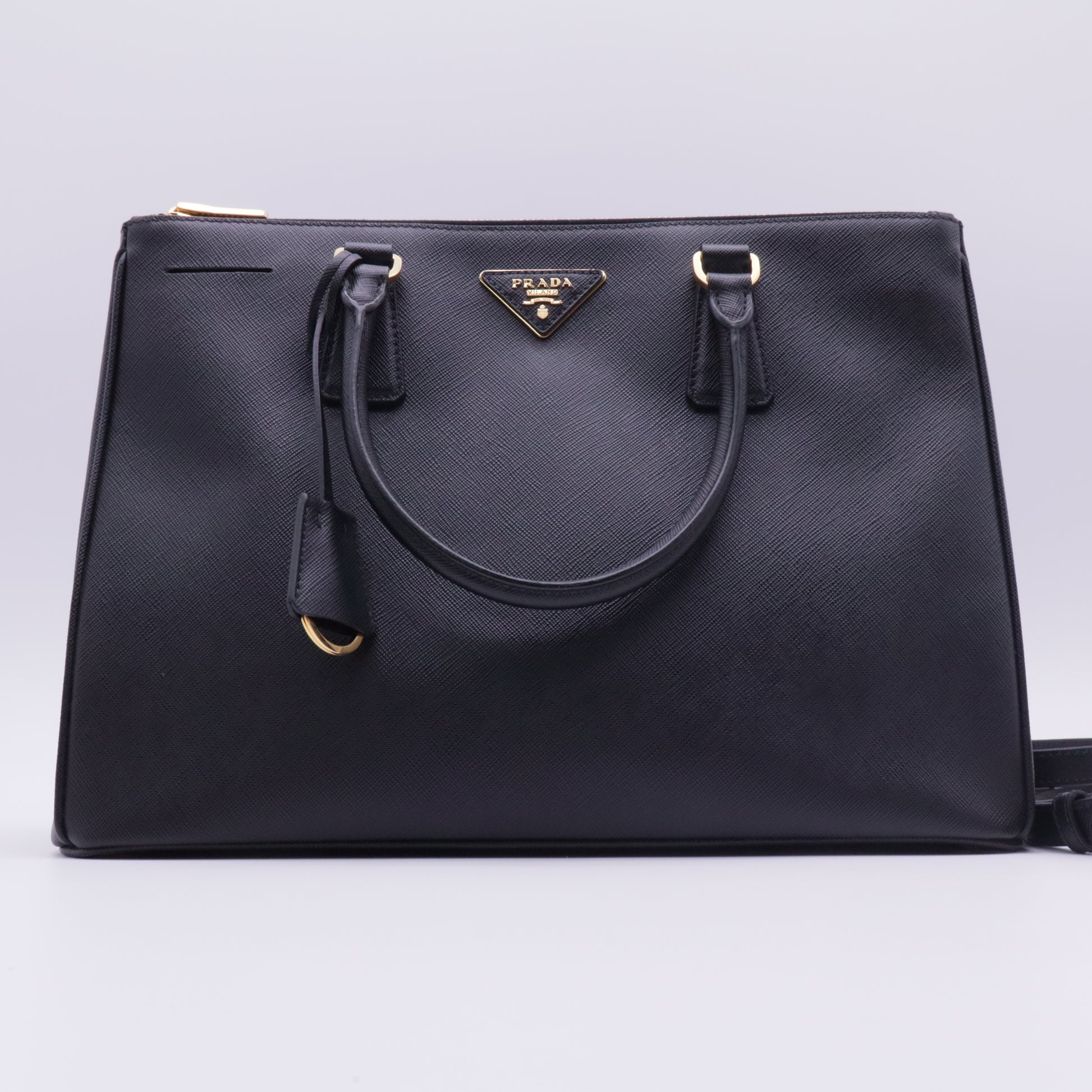 Double Zip Lux Tote Saffiano Leather Large twins