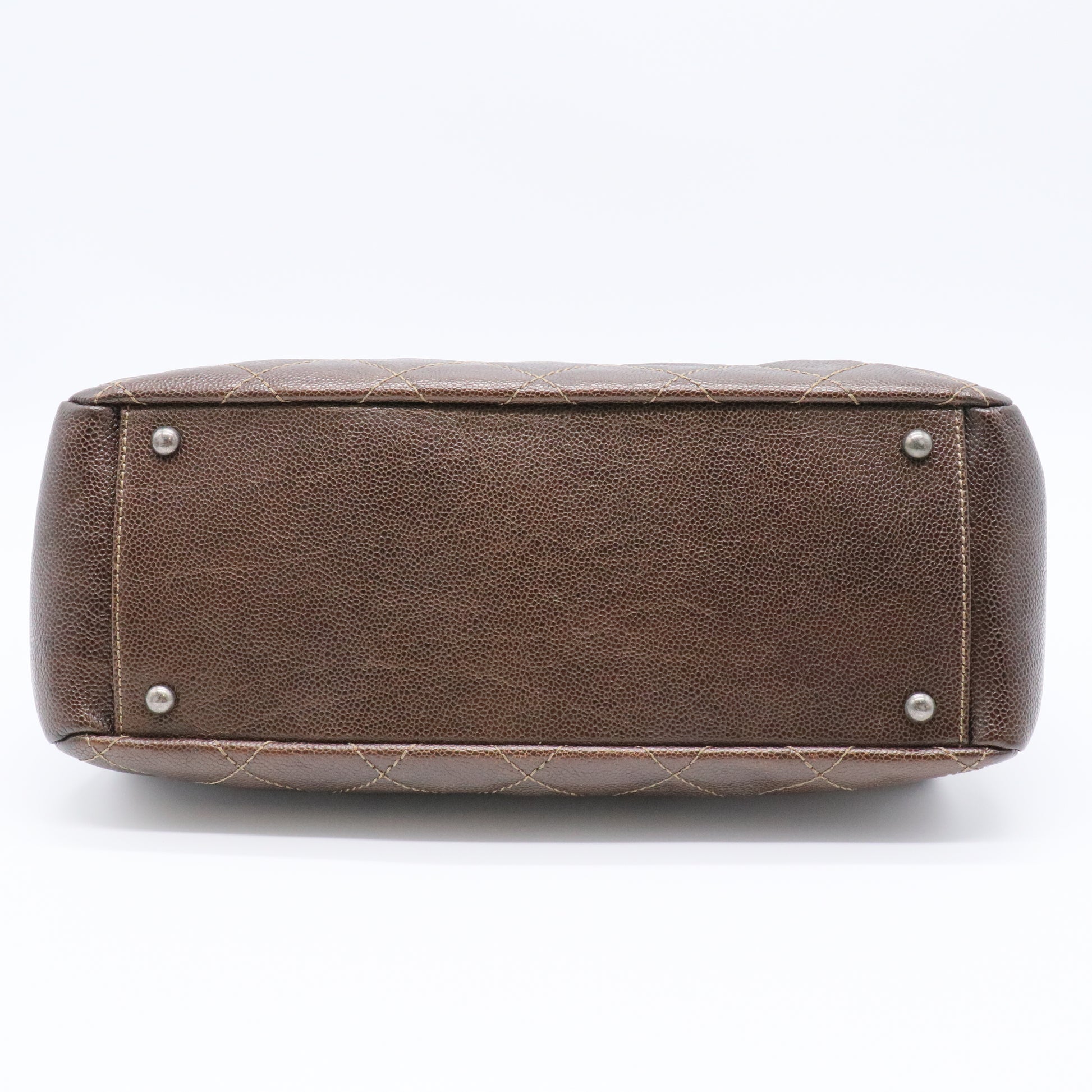 Chic Shopping Tote Quilted Caviar Small