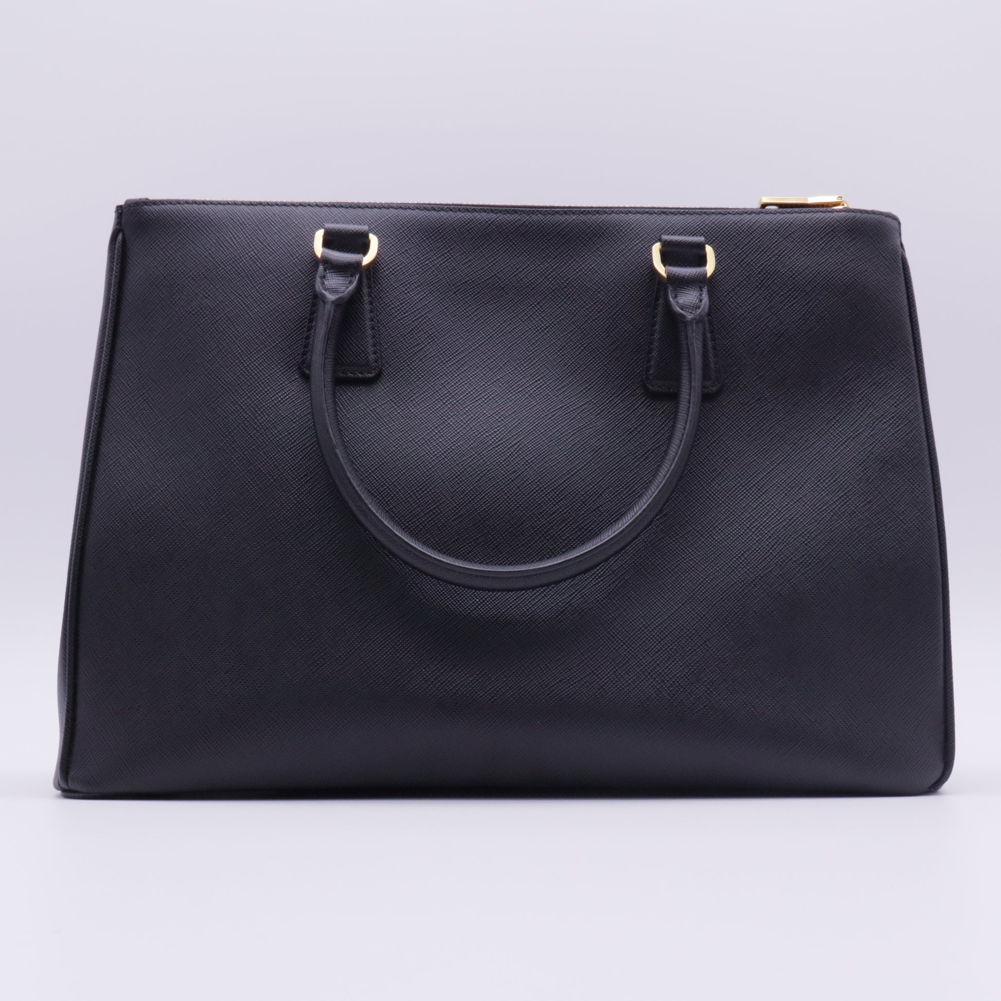 Double Zip Lux Tote Saffiano Leather Large twins