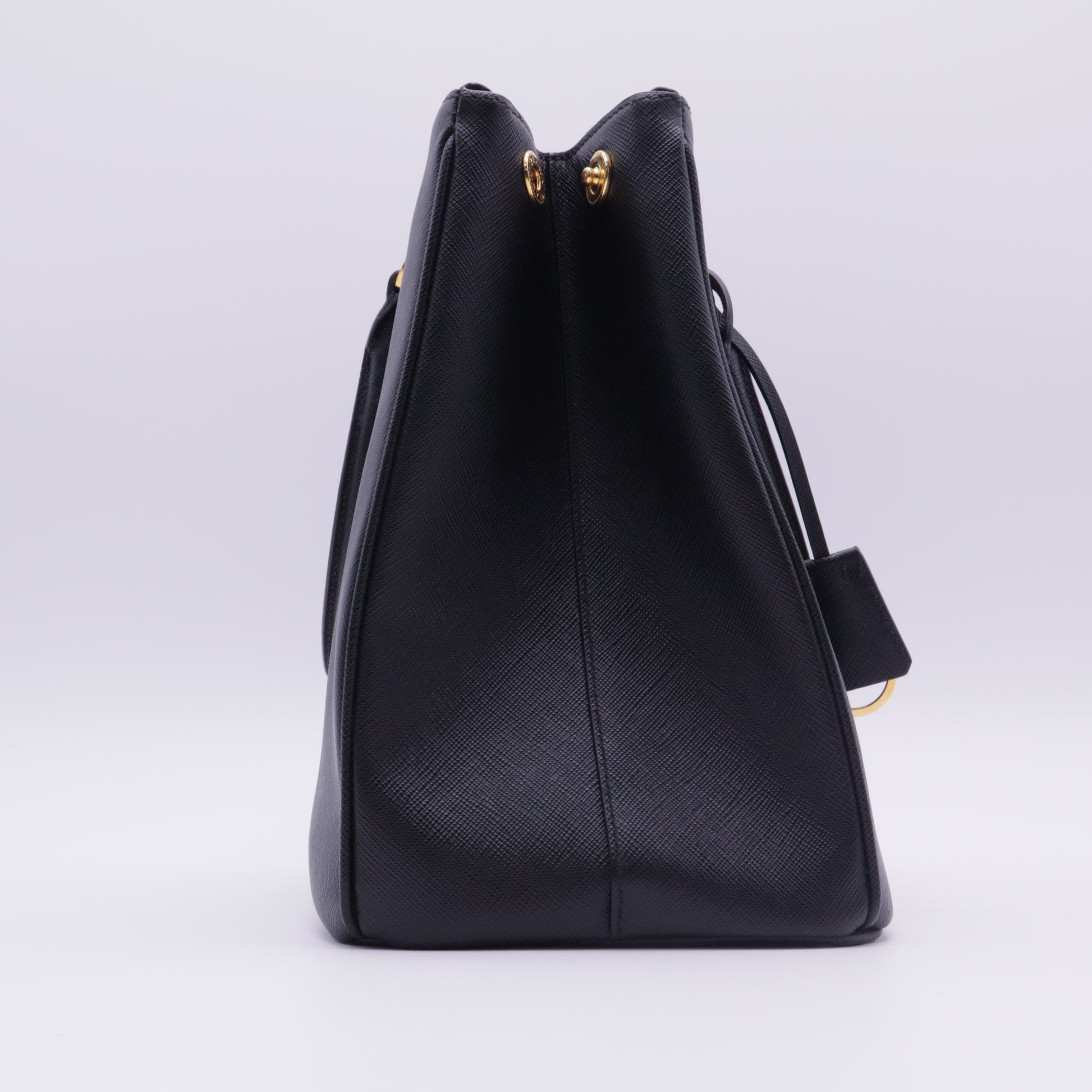 Double Zip Lux Tote Saffiano Leather Large twins