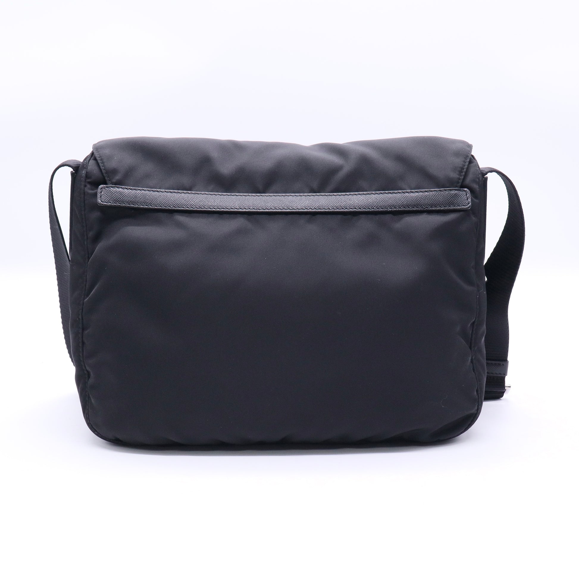 Tessuto Nylon Saffiano Double Buckle Messenger Shoulder Bag  Twins LDJ3309